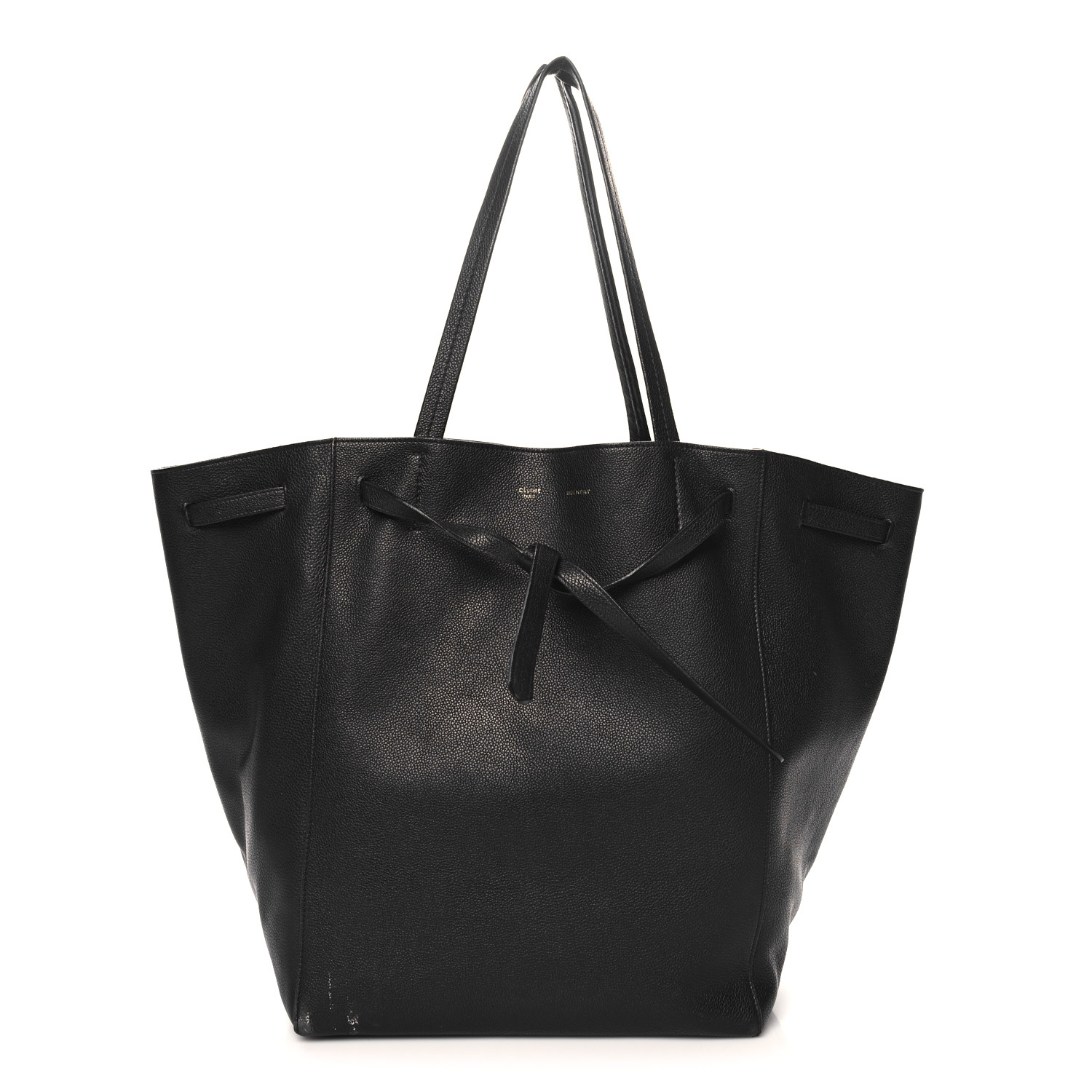 国内即発【CELINE】CABAS PHANTOM SMALL with BELT 18902 BLACK CELINE Soft Grained Calfskin Small Belt Cabas Phantom Black