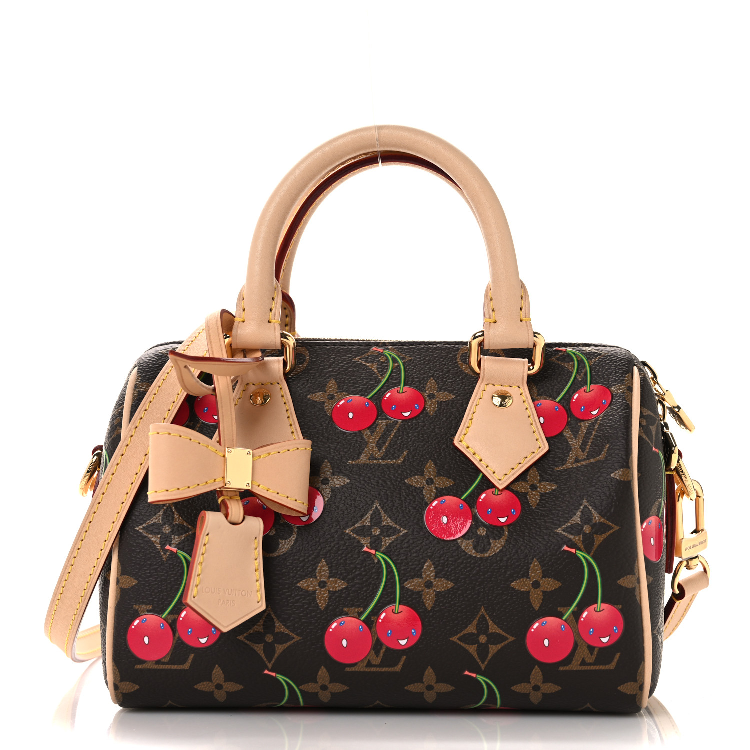【Louis Vuitton】ルイヴィトン LV × TM ファン チェリー LOUIS VUITTON LV X TM Monogram Cerises Speedy Bandouliere 20