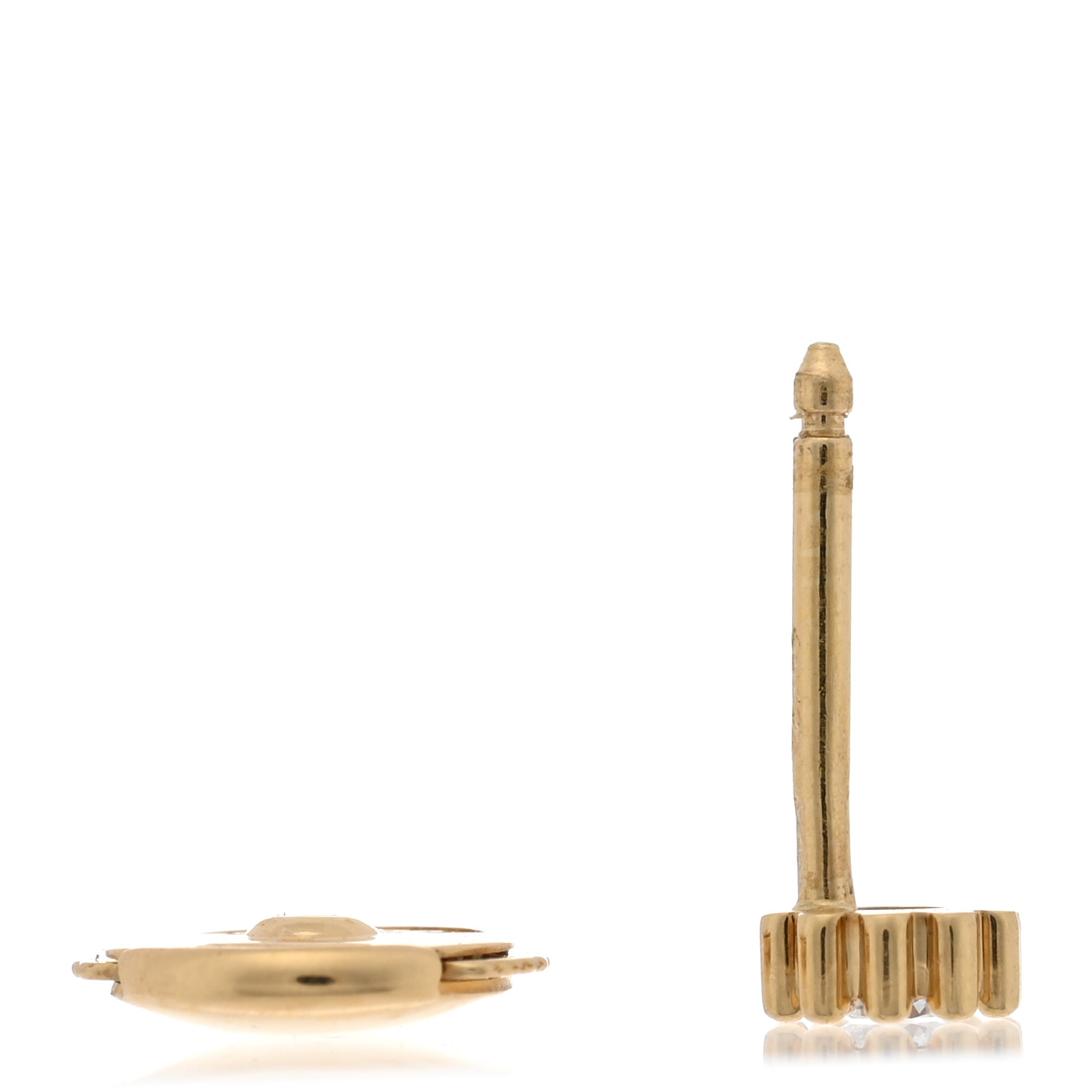 Dior Mimirose シングルピアス CHRISTIAN DIOR 18K Yellow Gold Diamond Mimirose Single Stud
