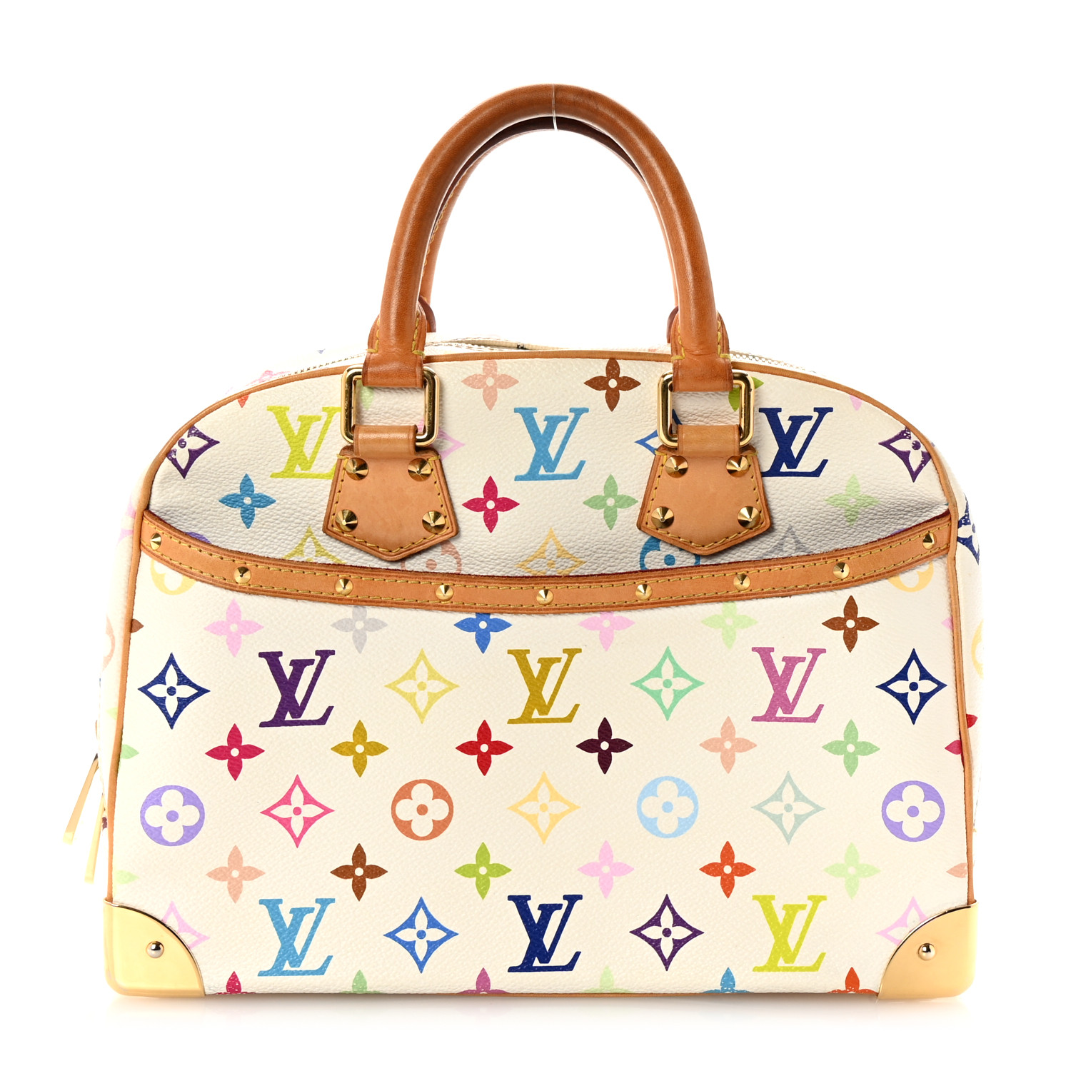 Louis Vuitton ホワイト・マルチカラー ミュール Pre-Owned Takashi Murakami x Louis Vuitton White Monogram