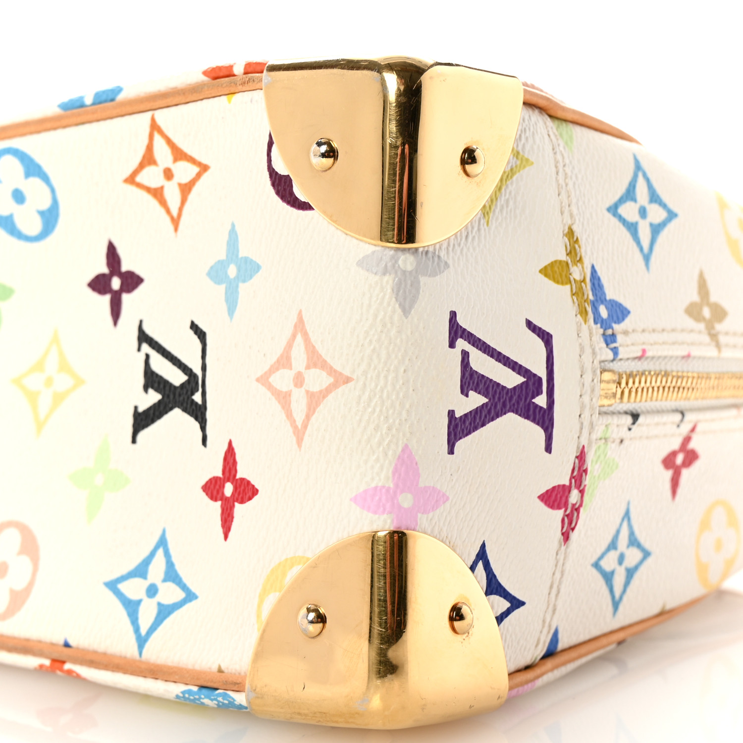 LOUIS VUITTON Monogram Multicolor Trouville White 1679785
