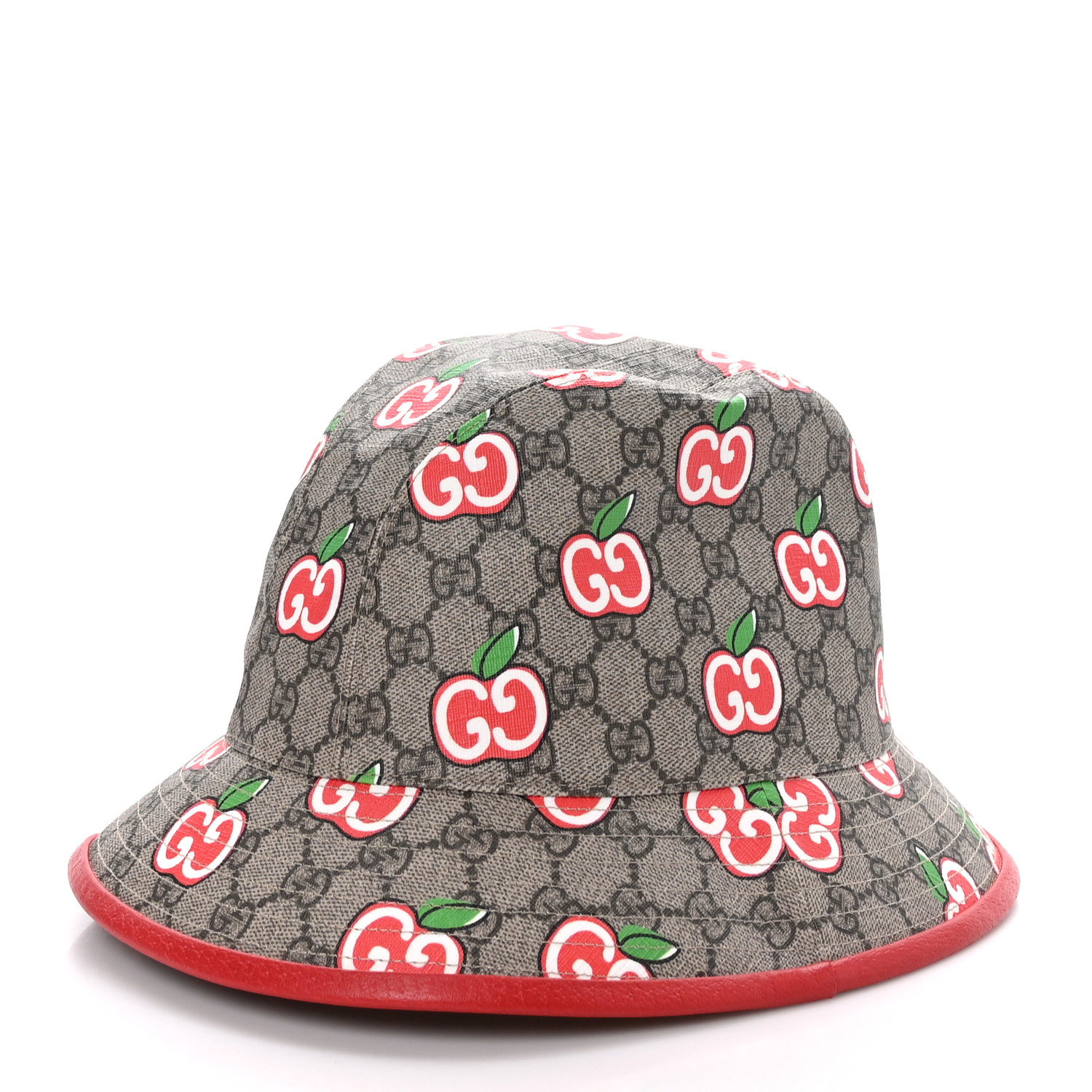 累積売上総額第１位【GUCCI★グッチ】LES POMME BUCKET HAT GUCCI GG Supreme Monogram Les Pommes Bob Apple Bucket Hat