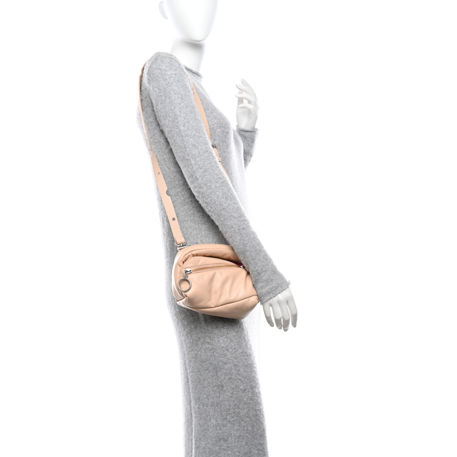 cantate traveler bag off white × fauve AGCF Savoy Bucket Bag in Soft Off-White Leather