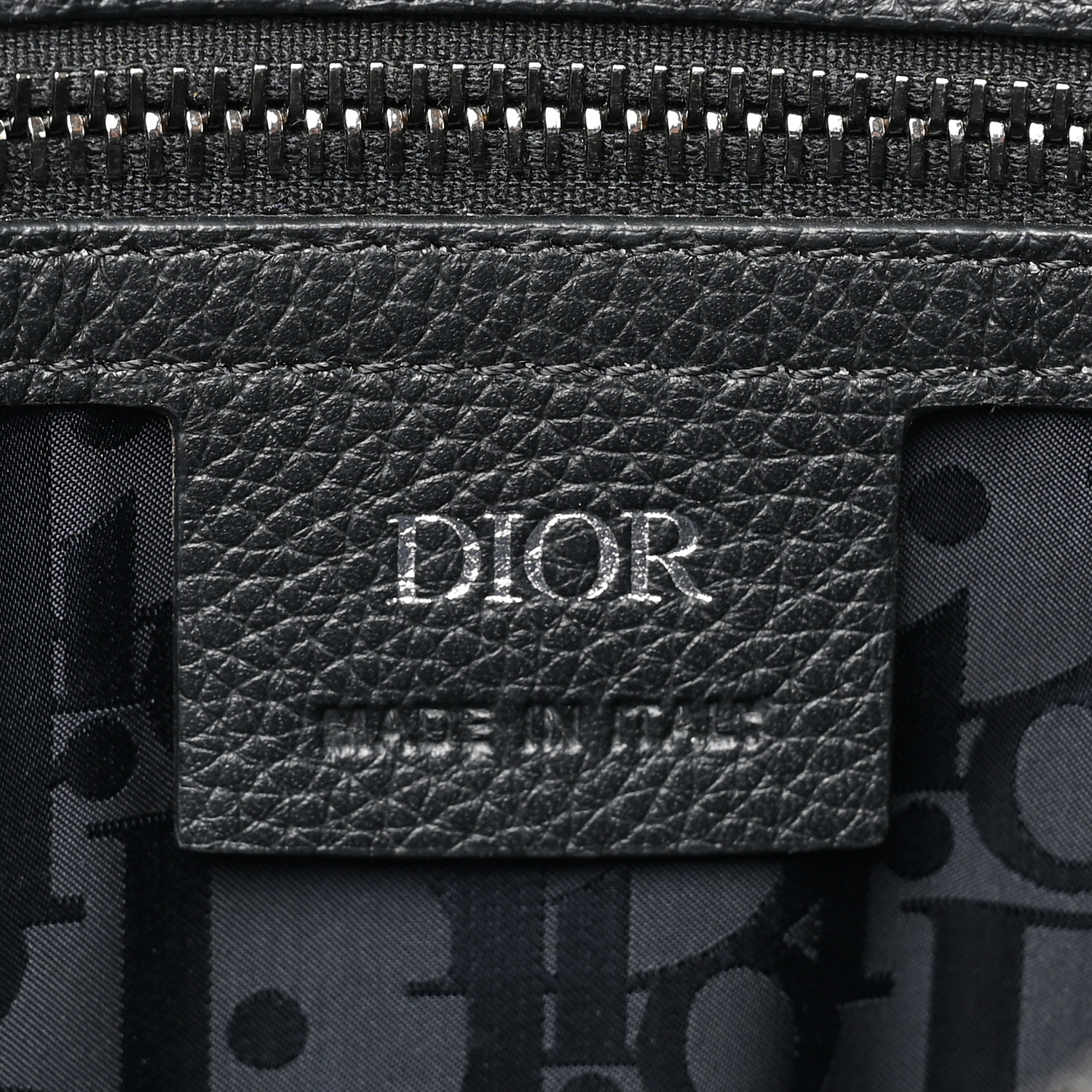 CHRISTIAN DIOR Oblique Jacquard Messenger Black 1477378