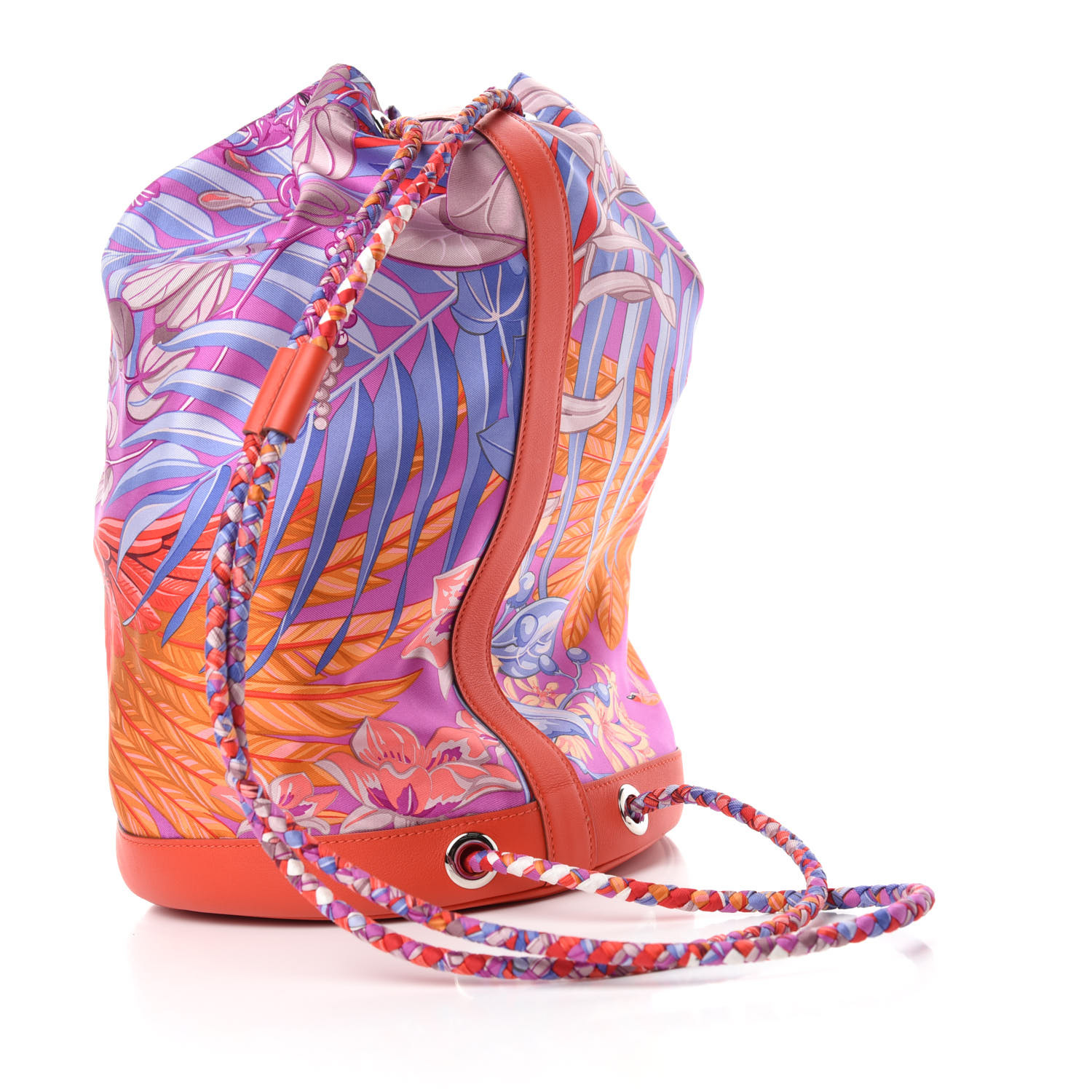 HERMES Silk Swift Flamingo Party Soie Cool Capucine 768968