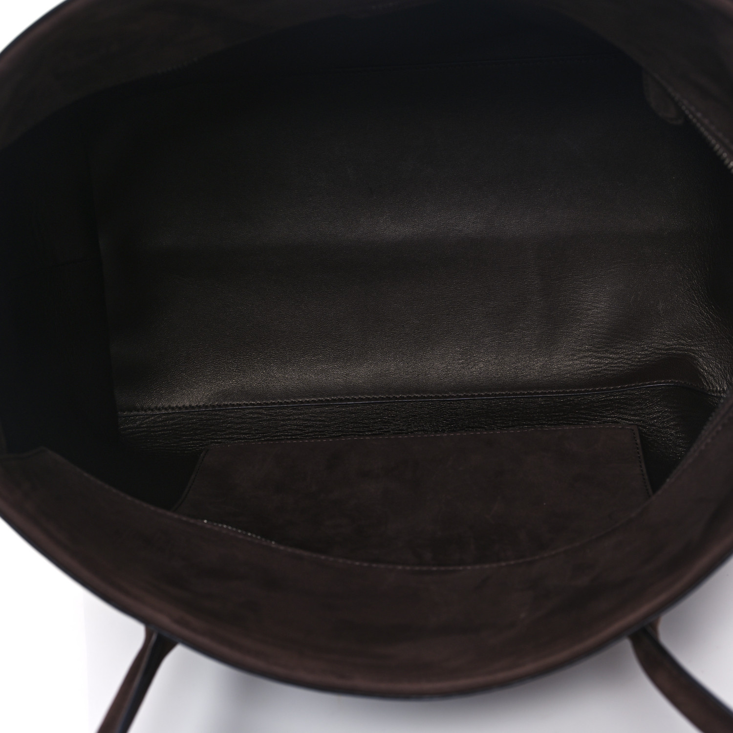 The Row Terrasse ヌバック ショルダーバッグ Dark Mocha 本革製 The Row◇Terrasse◇ヌバック製 バッグ