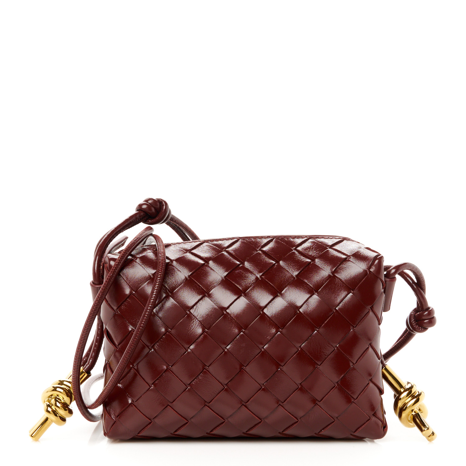 【関税込み】Mini Intrecciato Loop Shoulder Bag Madder BOTTEGA VENETA Loop mini intrecciato leather shoulder bag