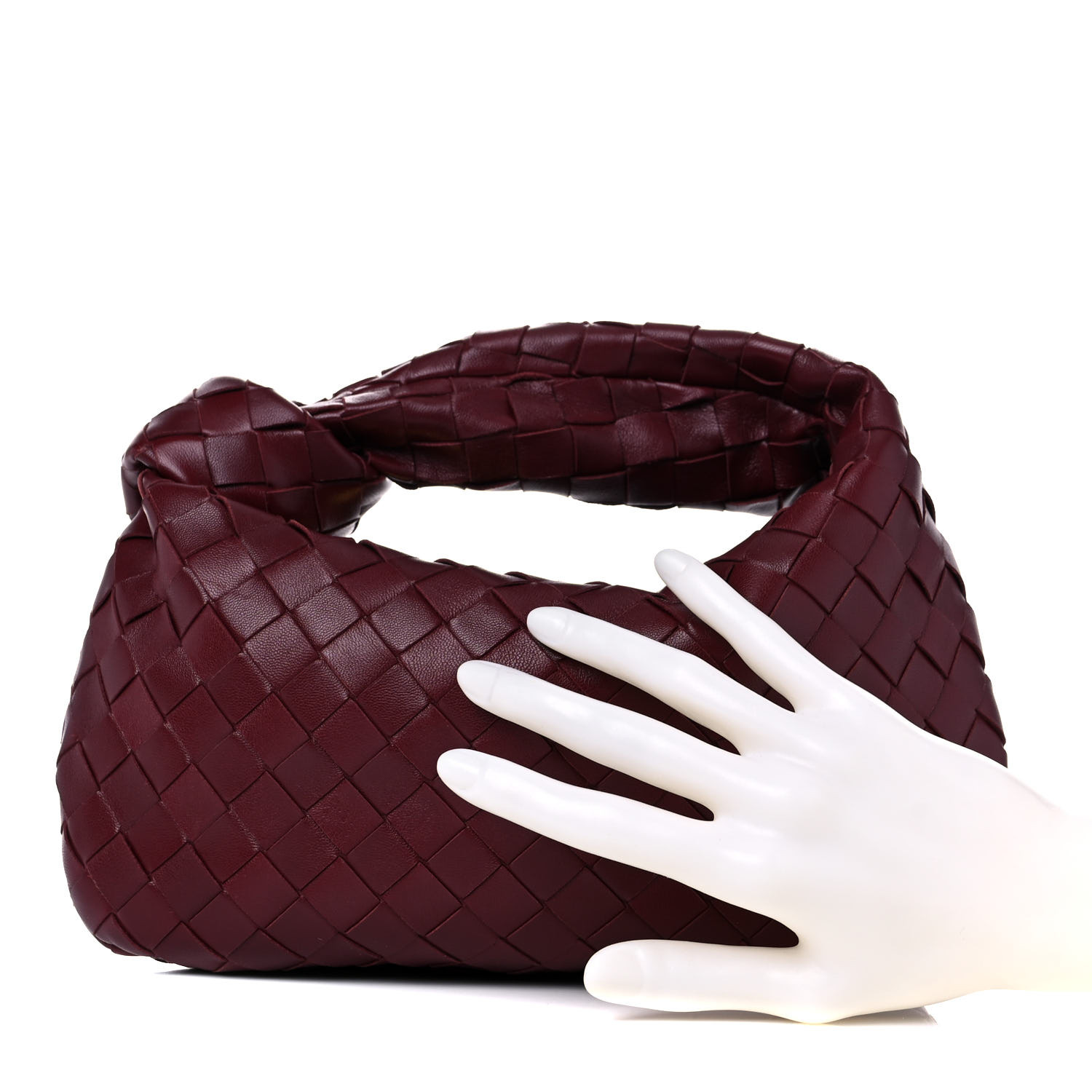 ハンドバッグ BOTTEGA VENETA BURGUNDY NAPPA LEATHER MINI JODIE HANDBAG BOTTEGA VENETA Nappa Intrecciato Mini Jodie Burgundy 1005014