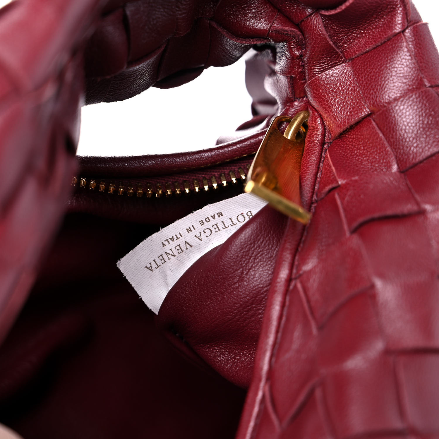 ハンドバッグ BOTTEGA VENETA BURGUNDY NAPPA LEATHER MINI JODIE HANDBAG BOTTEGA VENETA Nappa Intrecciato Mini Jodie Dark Red 1673933