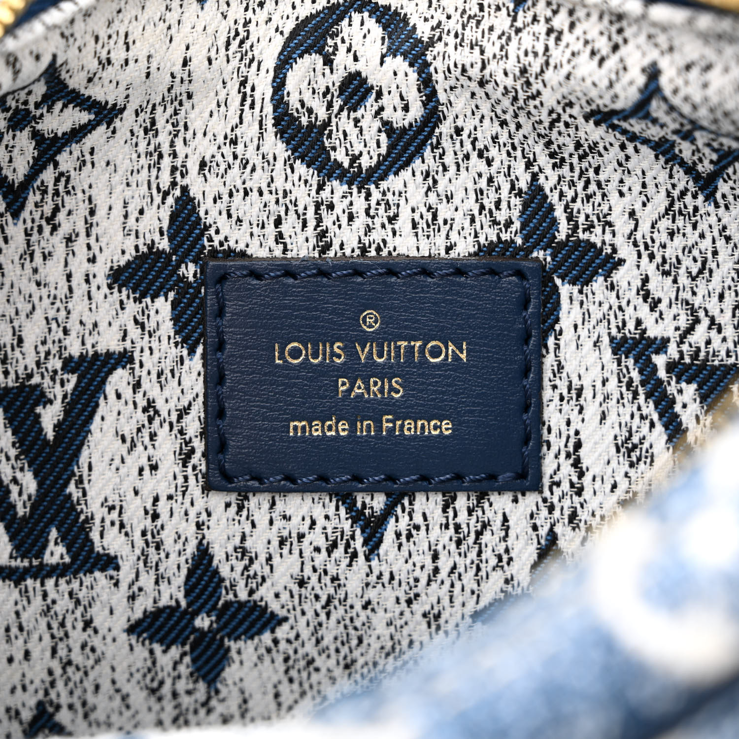 バッグ LOUIS VUITTON Pre-Owned Kim Jones x Louis Vuitton Navy Monogram Upside