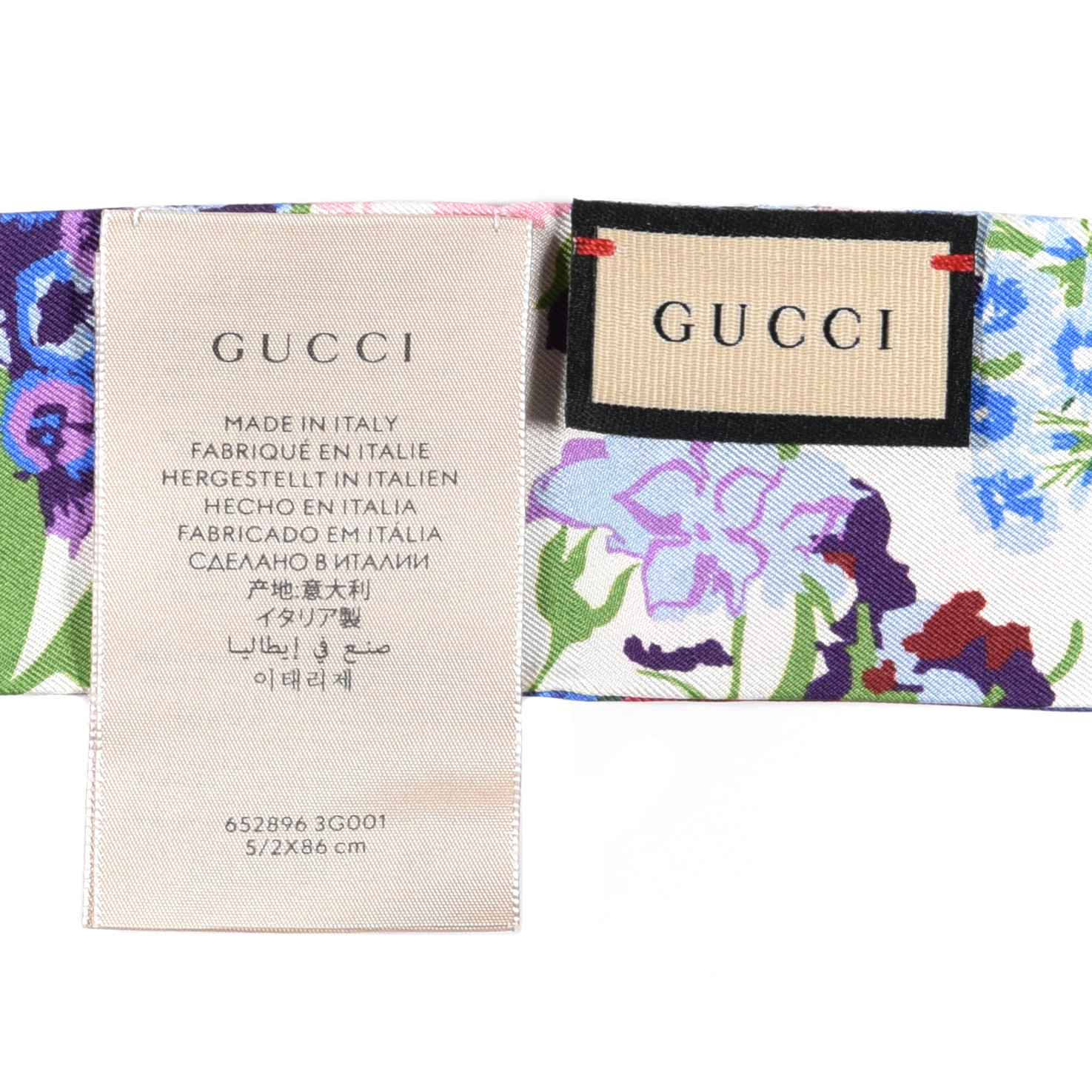 累積売上総額第１位【GUCCI★グッチ】KEN SCOTT PRINT NECK BOW GUCCI X KEN SCOTT Silk Twill Floral Print Neck Bow Scarf