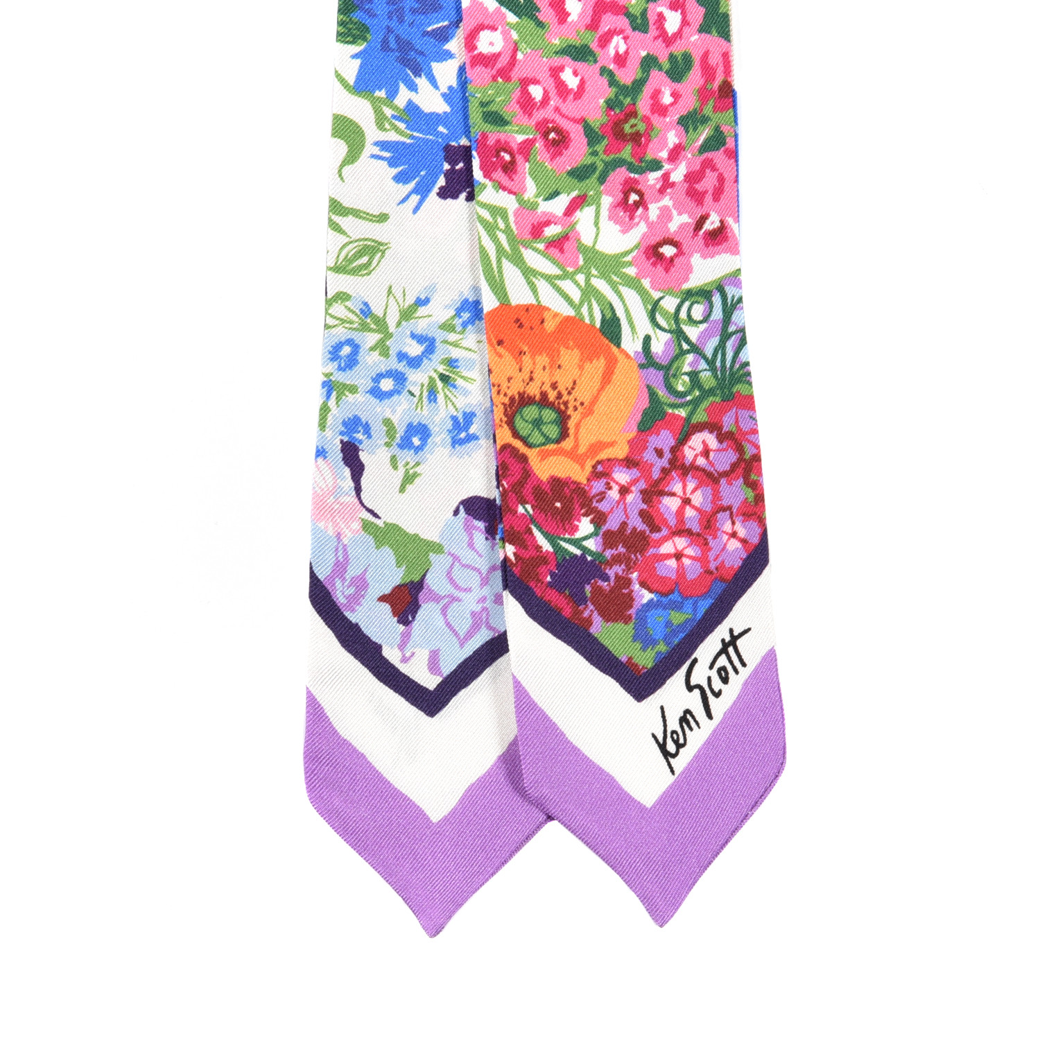 累積売上総額第１位【GUCCI★グッチ】KEN SCOTT PRINT NECK BOW GUCCI X KEN SCOTT Silk Twill Floral Print Neck Bow Scarf