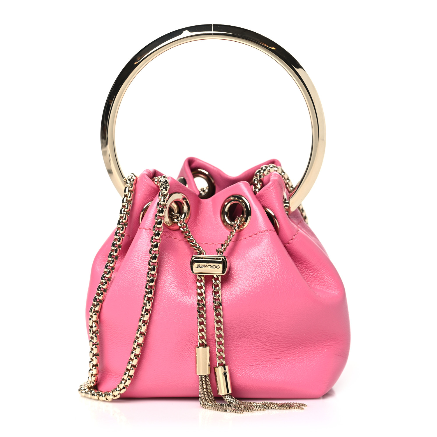 【2025A/W新作★送料無料】 CHOO JIMMY Lambskin 1557372 Pink Candy Bag Bon Bon Micro バッグ