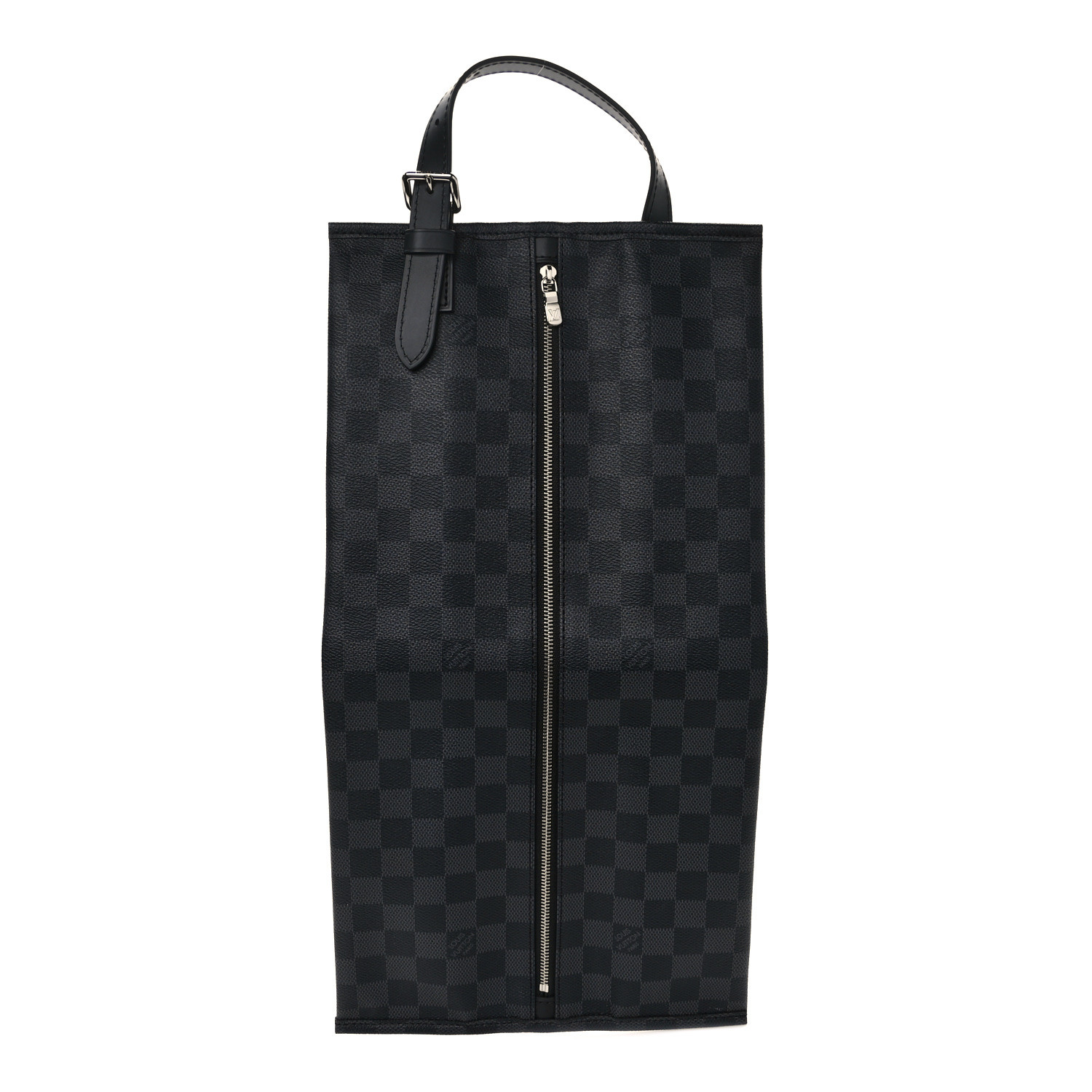 LOUIS VUITTON Damier Graphite Shoe Pouch 1547268 | FASHIONPHILE