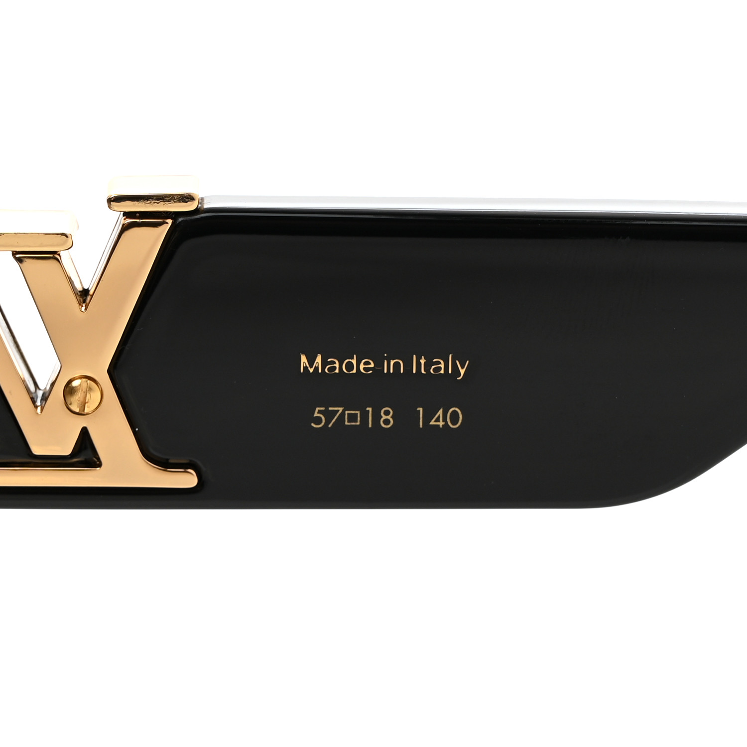 ルイヴィトン Louis Vuitton Black Acetate Round Oversized Frame Icon