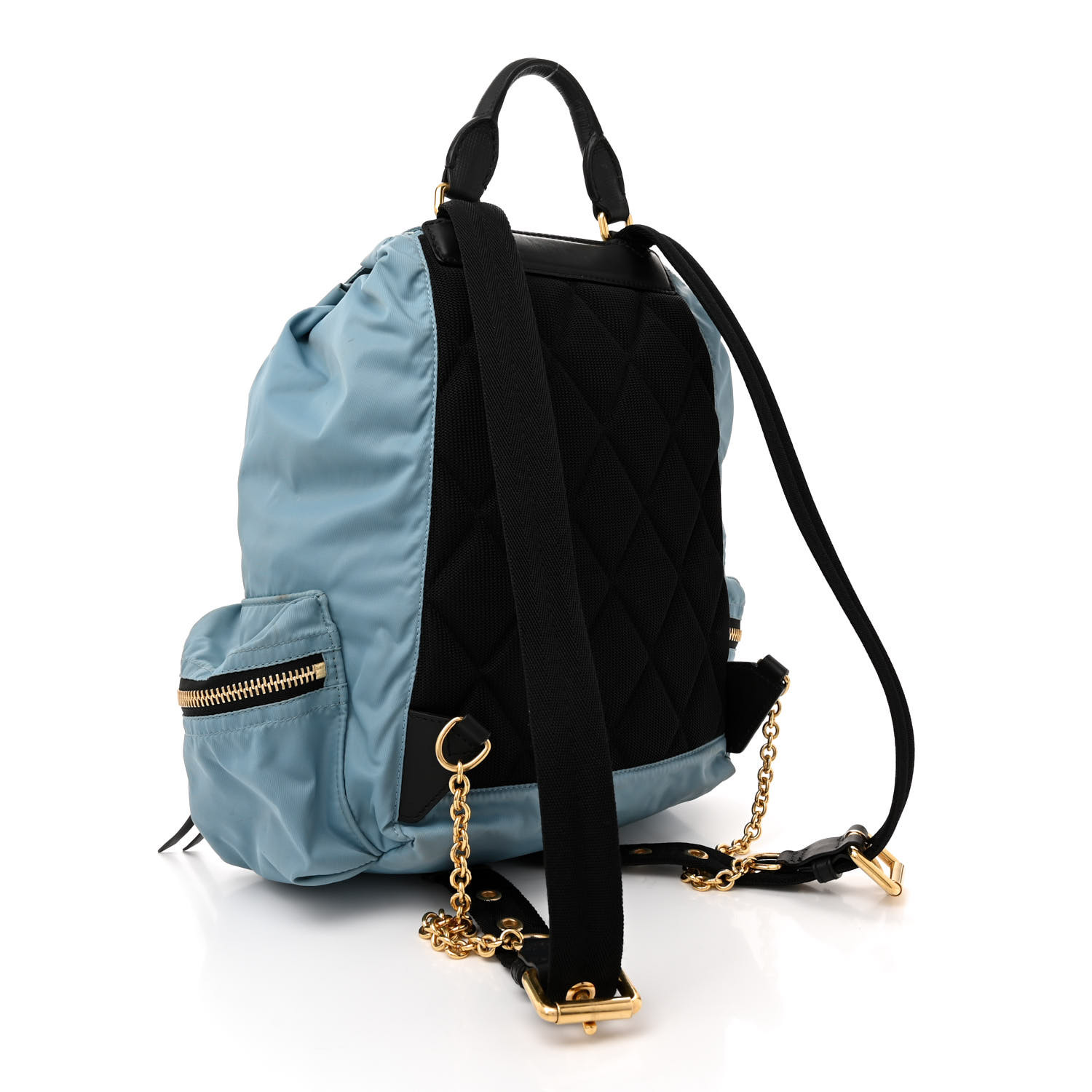 BURBERRY Nylon Medium Rucksack Backpack Light Blue 3