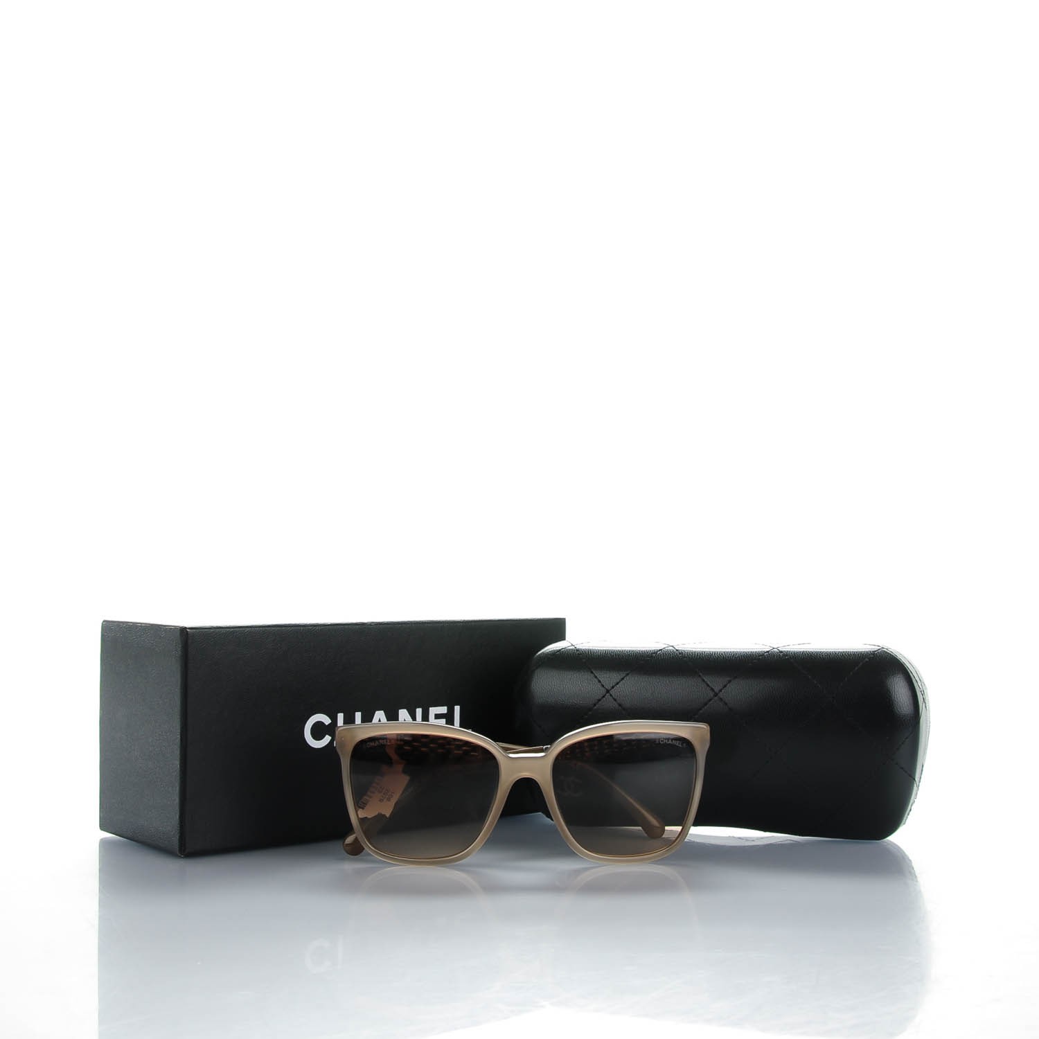 パーツ CHANEL MENS CHANEL Square Chain Sunglasses 5325 Taupe 144715 | FASHIONPHILE
