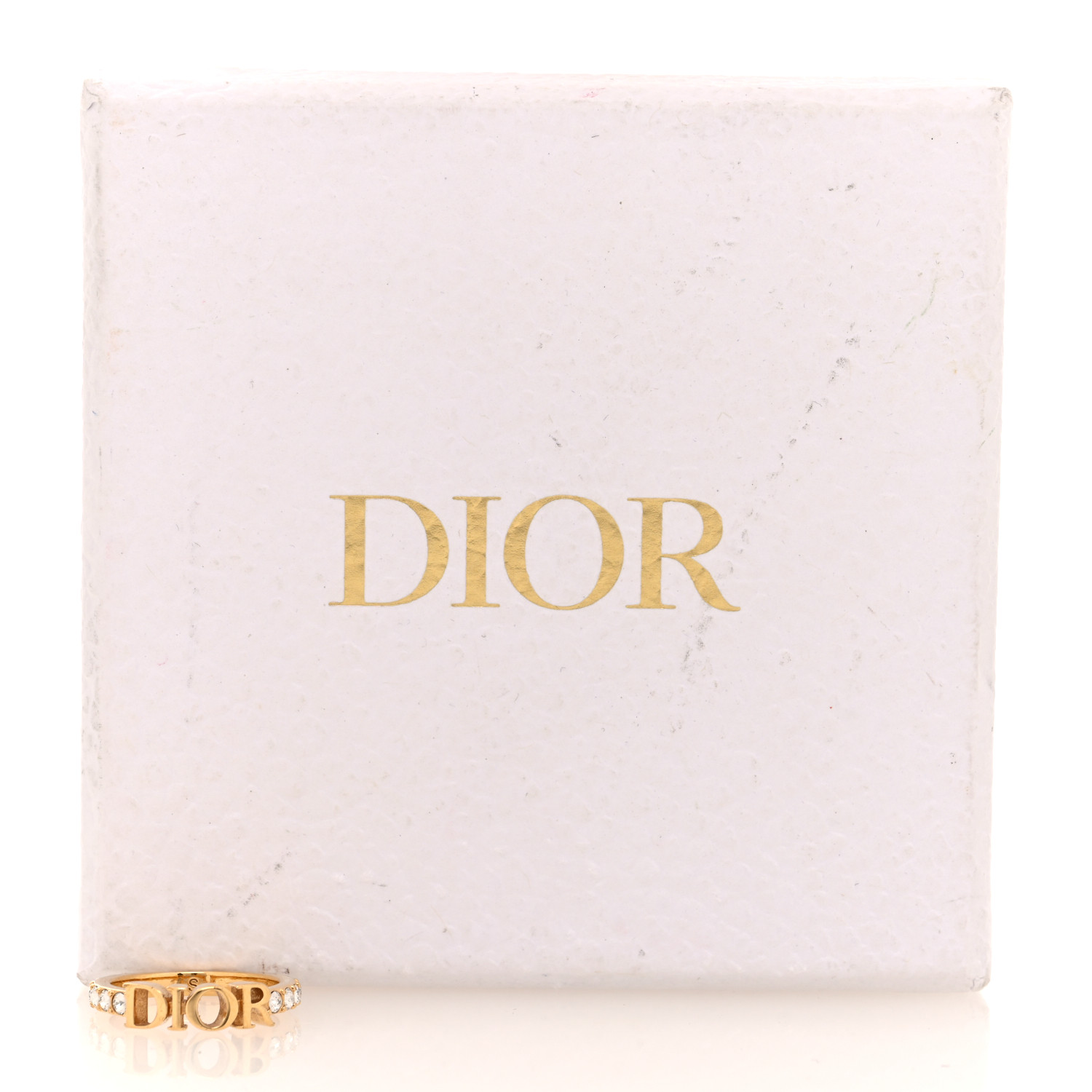 CHRISTIAN DIOR Metal Crystal DIO(R)EVOLUTION Ring S 50 5.5