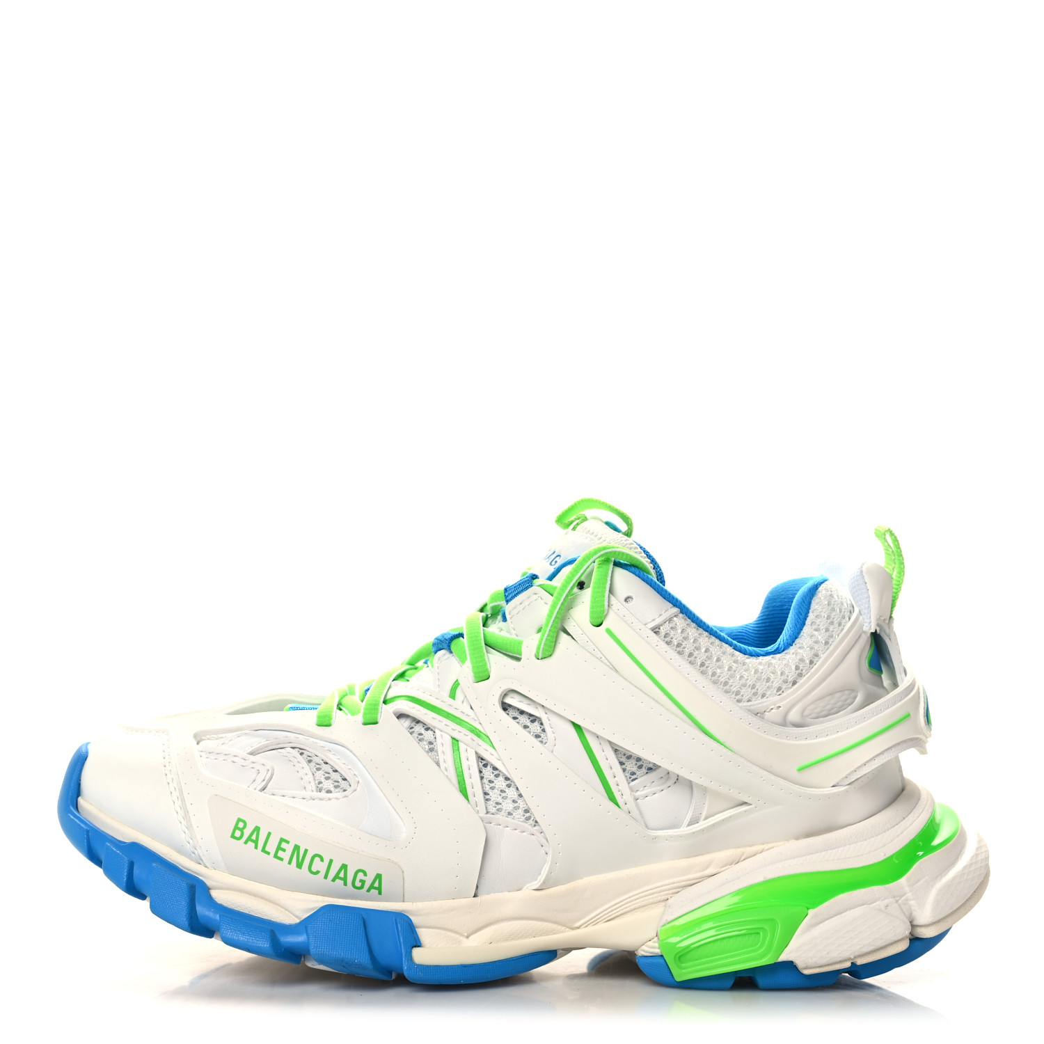 スニーカー BALENCIAGA WHITE MESH AND RUBBER TRACK SNEAKERS Balenciaga | White Track Logo-Detailed Mesh And Rubber Sneakers