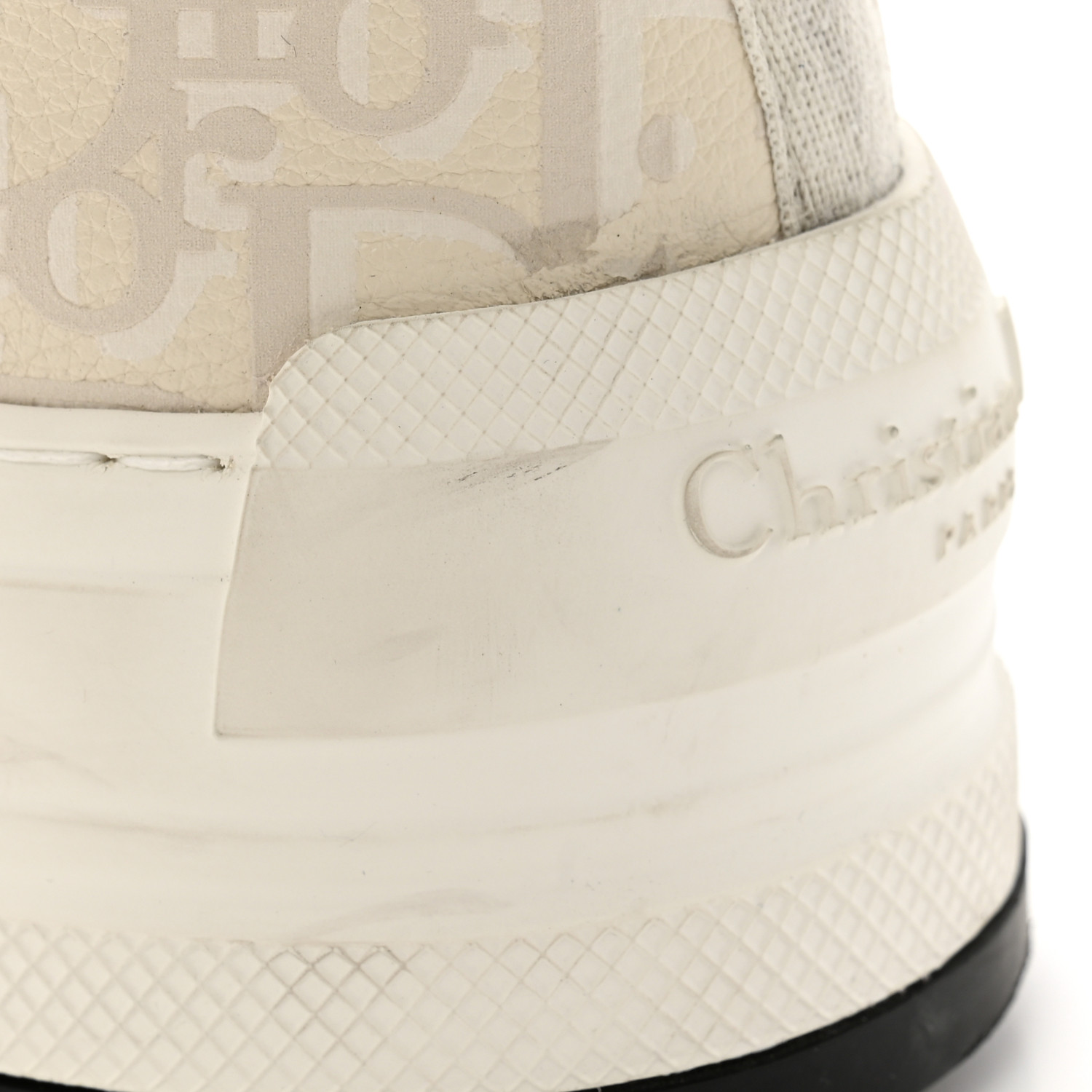 CHRISTIAN DIOR Calfskin Oblique Walk'N'Dior Low Top Sneakers