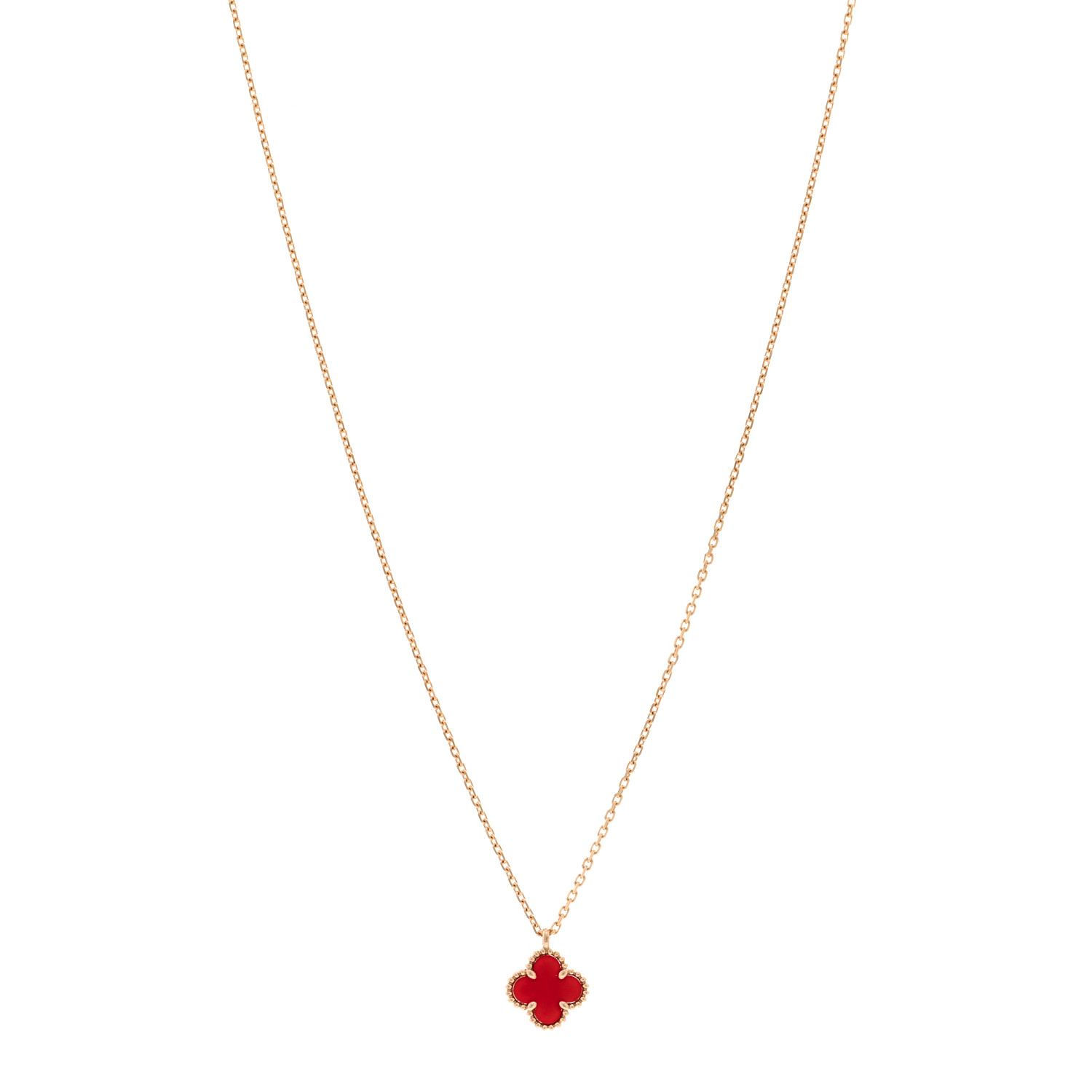 ネックレス・ペンダント [Van Cleef & Arpel] Sweet Alhambra Gold Carnelian Pendant Xovzb3HFKUW0t5VWo6q_dQ.png