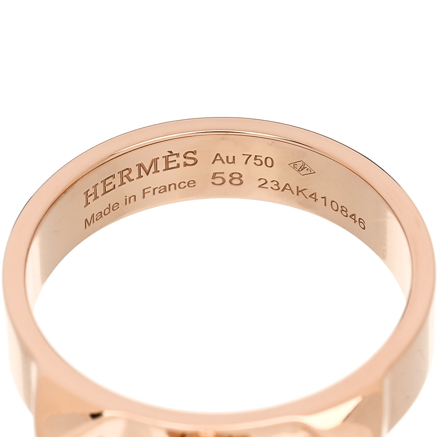 *HERMES* Bague Collier de chien PM 指輪 ローズゴールド Collier de chien ring, small model | Hermès USA