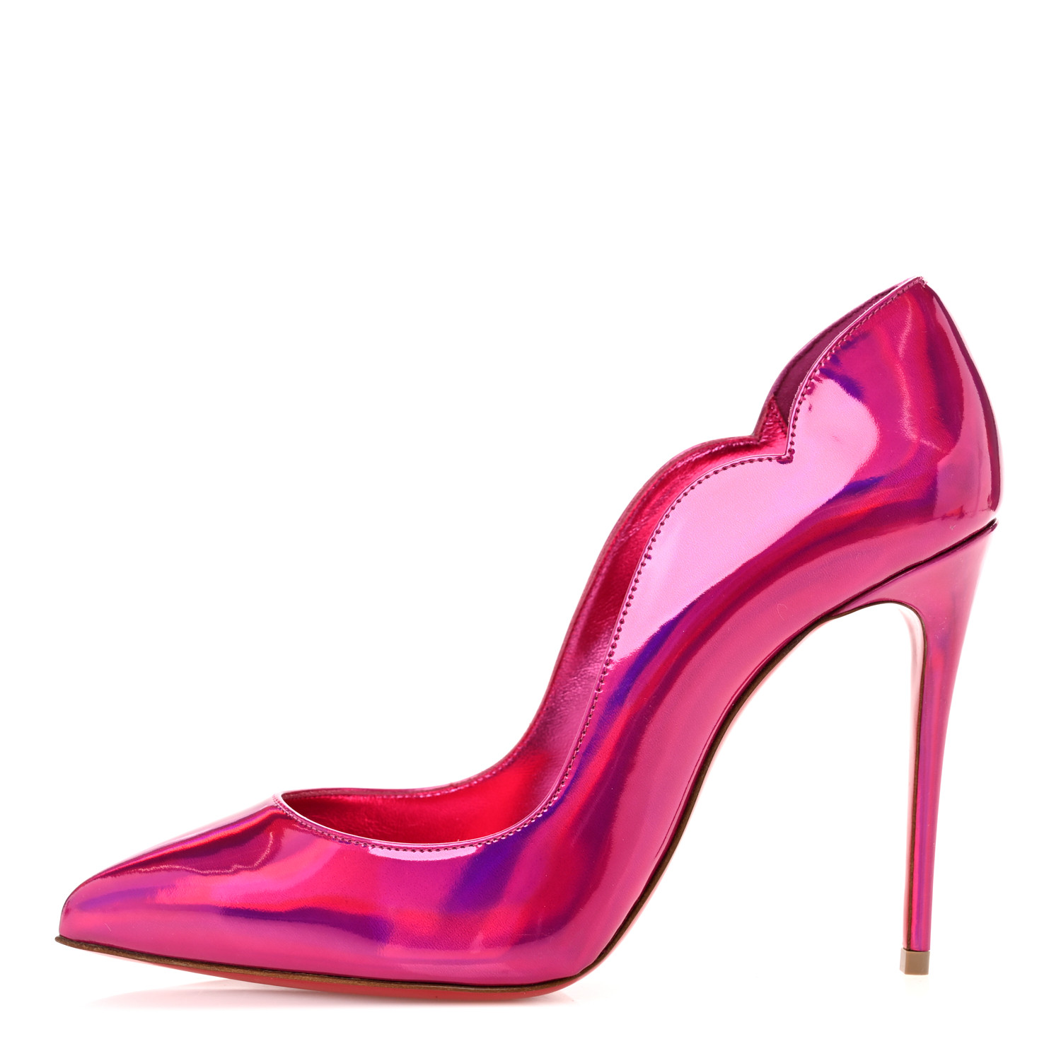 Christian Louboutin ルブタン　Hot Chick 36.5 Hot Chick - 100 mm Pumps - Pearlescent patent calf leather