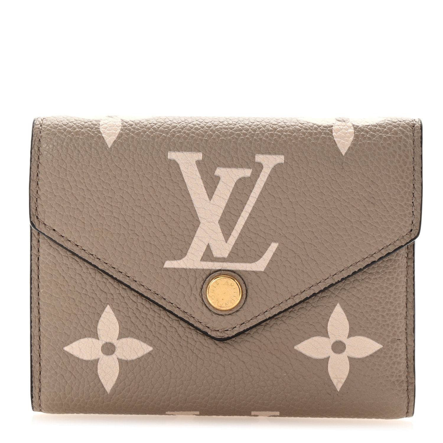 【大人気＊送料負担】LV 財布 Victorine トゥルテレル クリーム LOUIS VUITTON Empreinte Monogram Giant Victorine Wallet