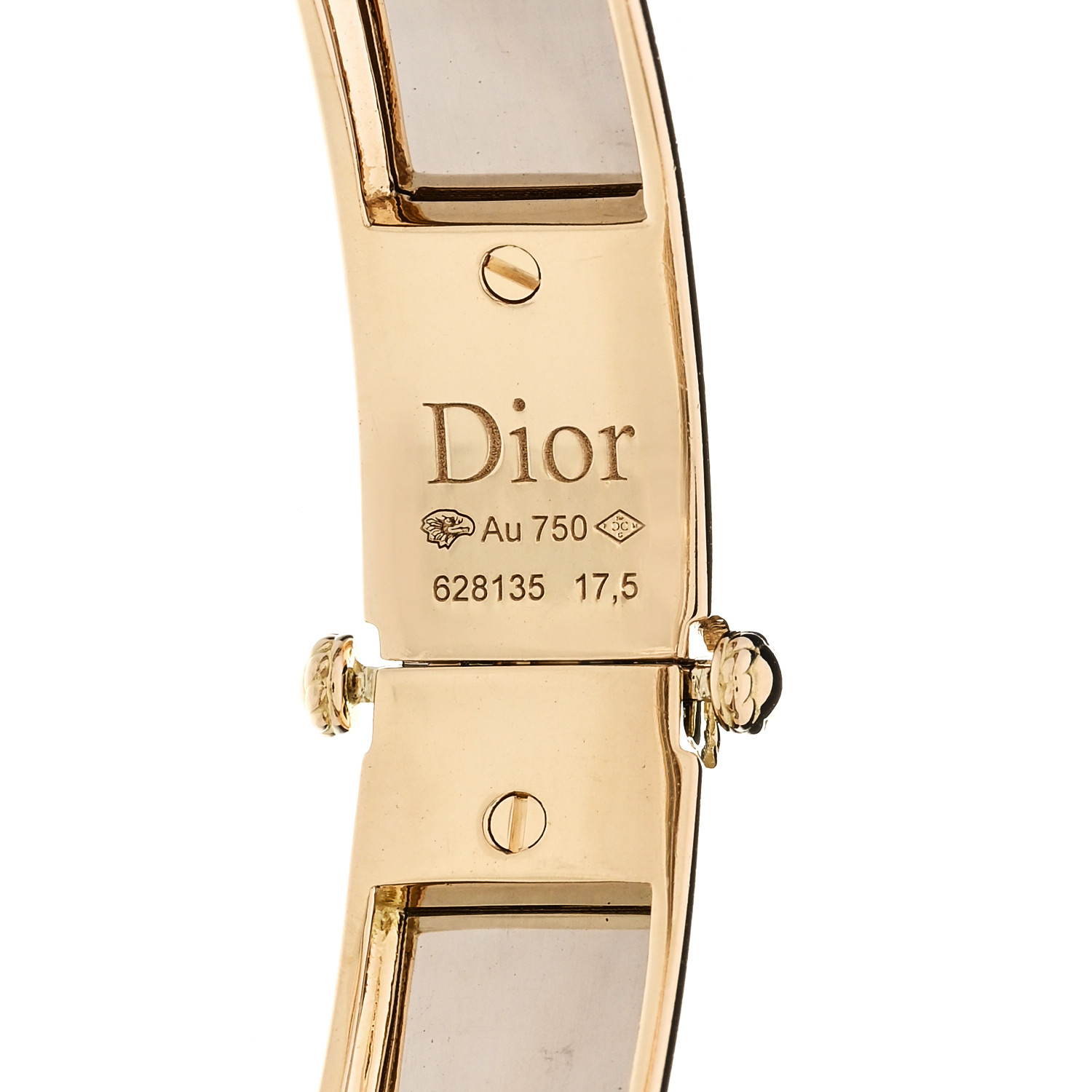 CHRISTIAN DIOR 18K Yellow White Gold My Dior Bracelet
