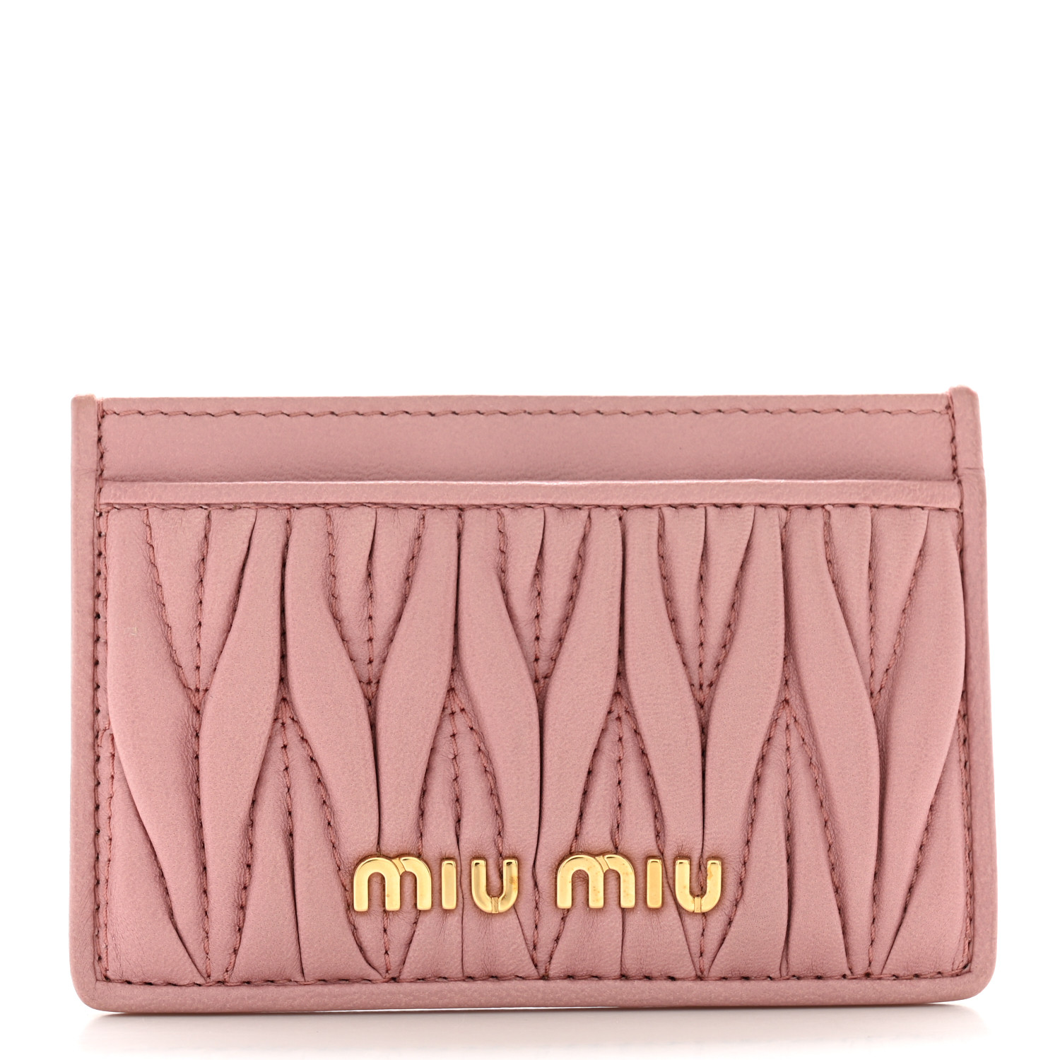 カードケース・名刺入れ Miu Miu Cerulean Leather Card Holder ミュウミュウ カードケース 名刺入れ ライトブルー レザー パス
