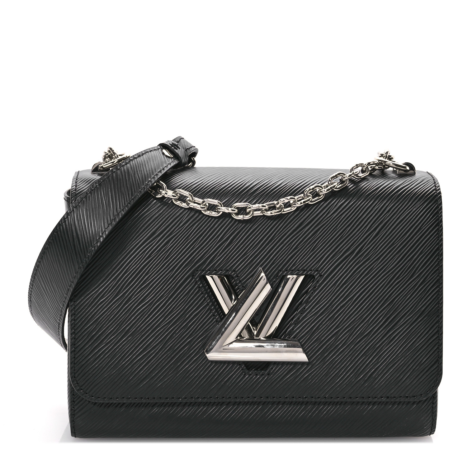 LOUIS VUITTON Epi Twist Shoulder Bag MM Black 1669346