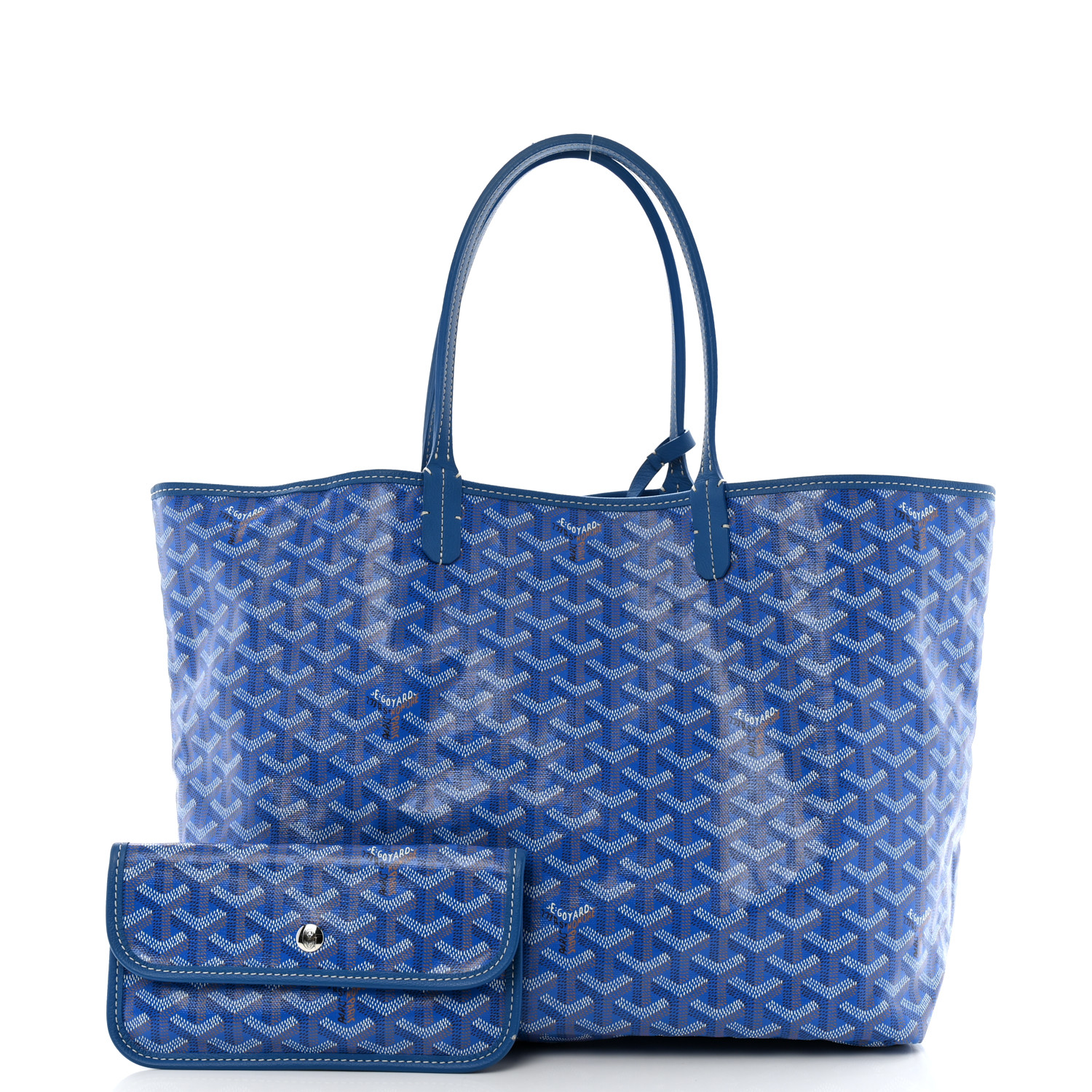 Goyard サンルイ PM スカイブルー GOYARD Goyardine Saint Louis PM Sky Blue 1678165 | FASHIONPHILE
