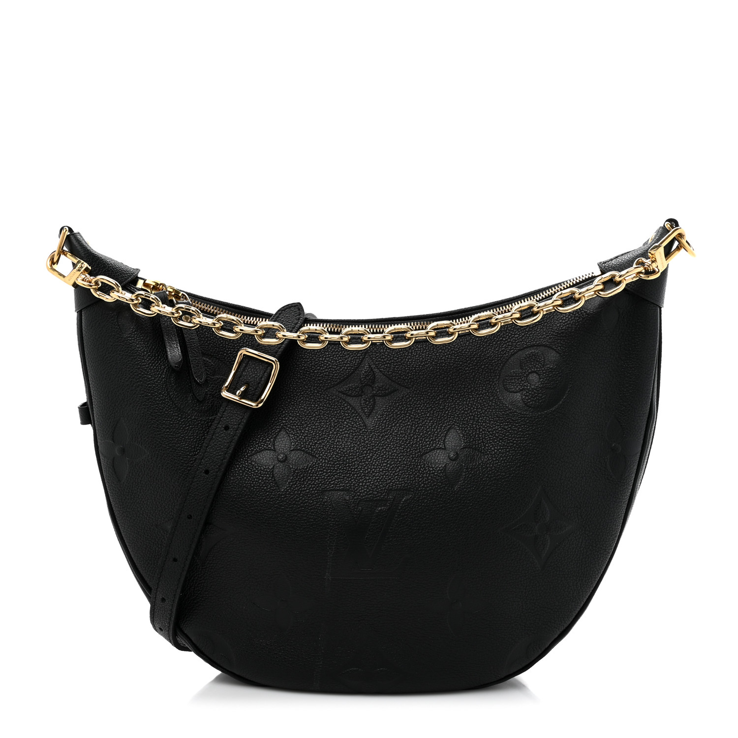 LOUIS VUITTON Empreinte Monogram Giant Loop Hobo Black