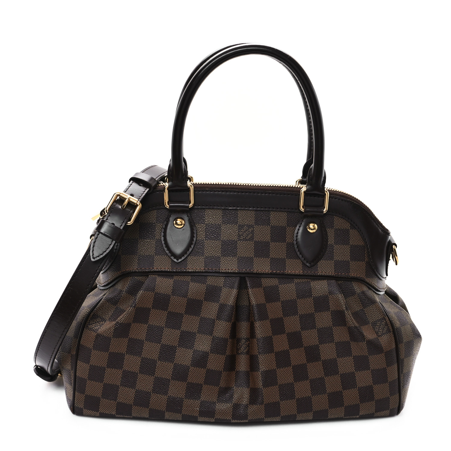 【希少】 LOUIS VUITTON Damier Ebene Trevi PM ハンドバッグ Louis Vuitton Damier Ebene Trevi PM at Jill's Consignment