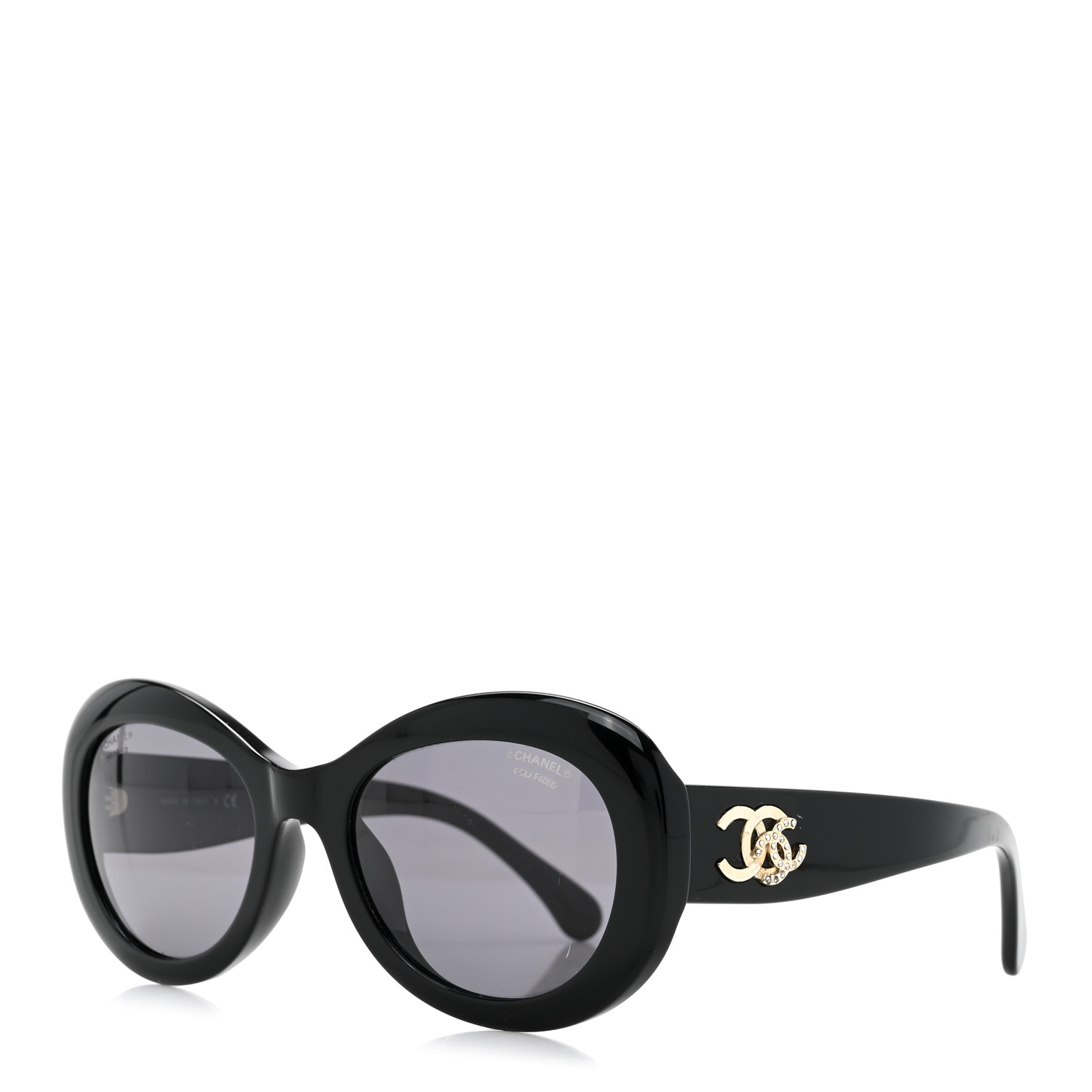 CHANEL Acetate Polarized Oval CC Sunglasses 5469-B-A 1673607