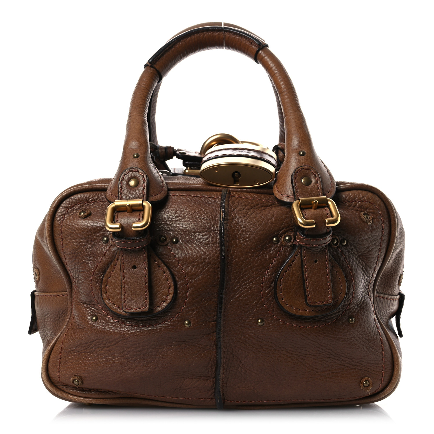 Vintage Chloé mini Paddington Bags Brown CHLOE Calfskin Mini Paddington Satchel Chestnut 1670927