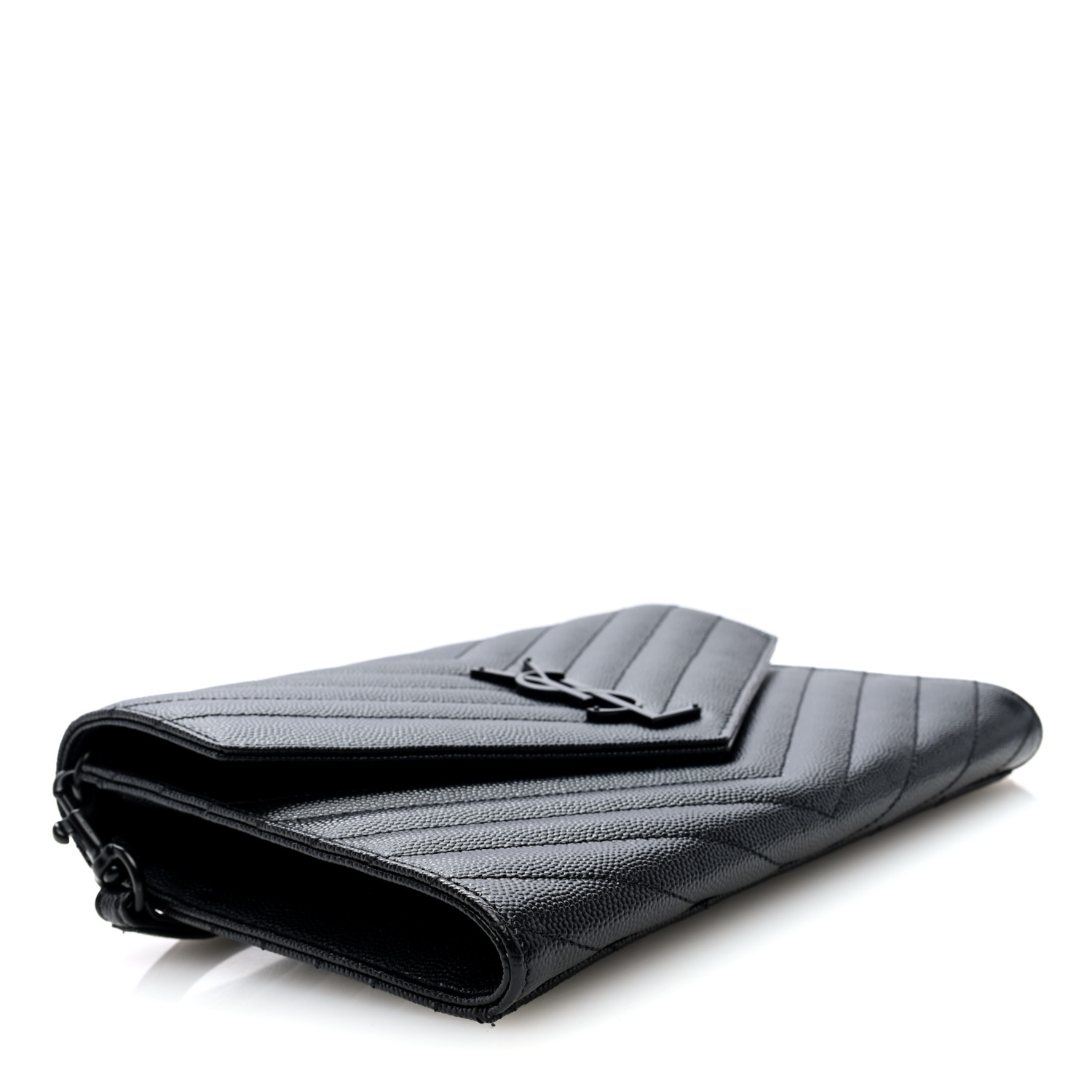 SAINT LAURENT Grain De Poudre Matelasse Chevron Monogram