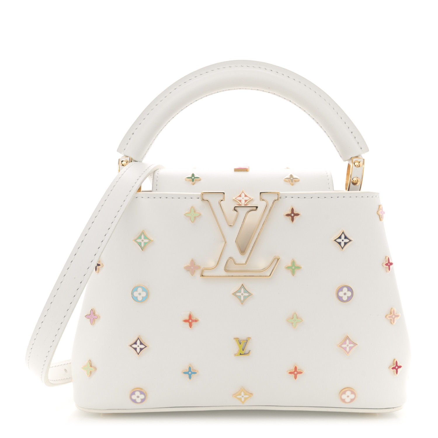 小物 LOUIS VUITTON LOUIS VUITTON LV X TM Cowhide Mini Capucines Multicolor