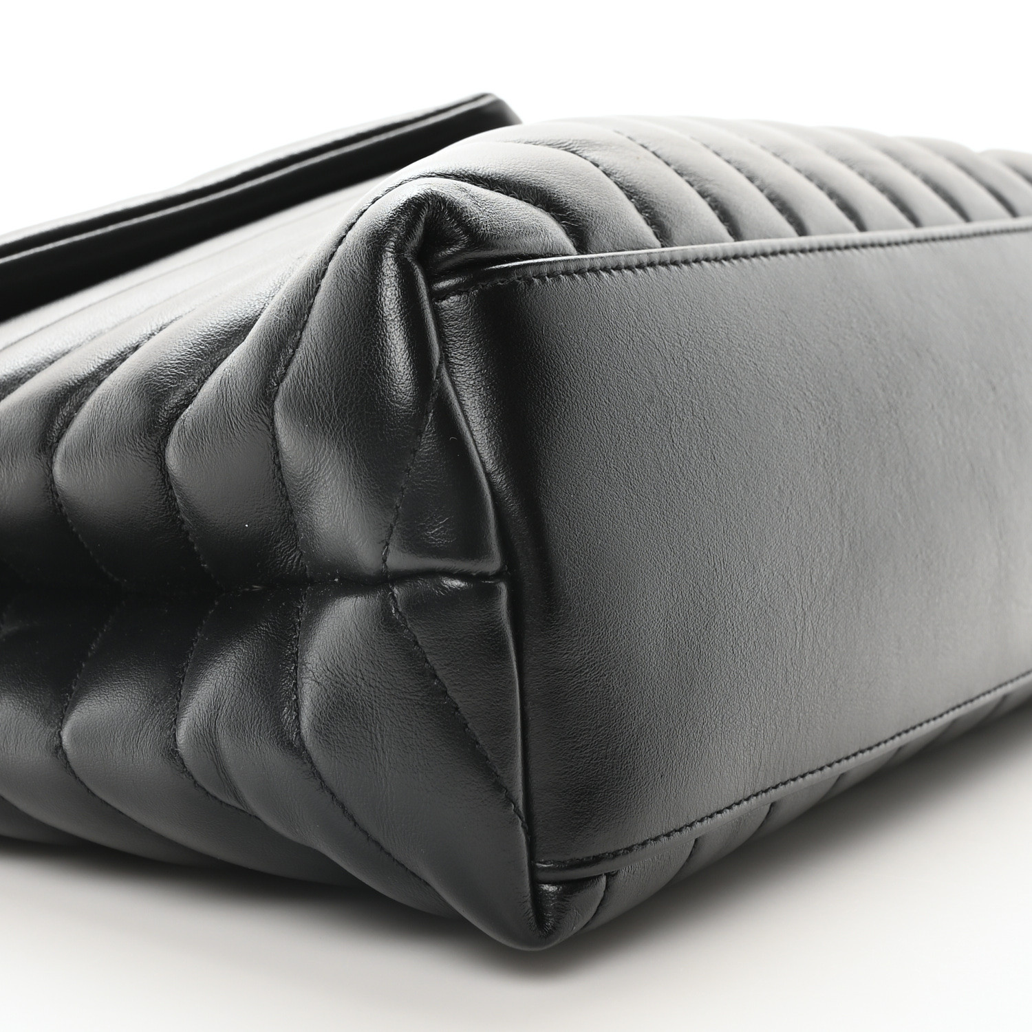 SAINT LAURENT Calfskin Y Quilted Monogram Medium Loulou