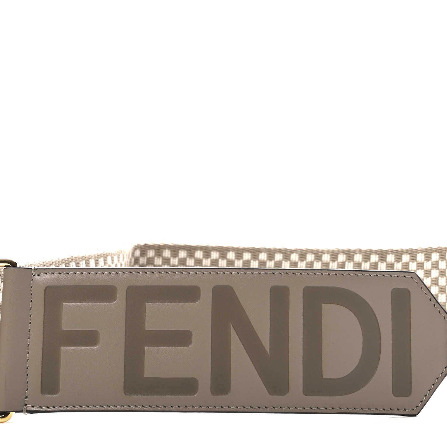 その他 FENDI FLP861 ASMB FENDI Ribbon Vitello King Logo Embossed Gingham Woven