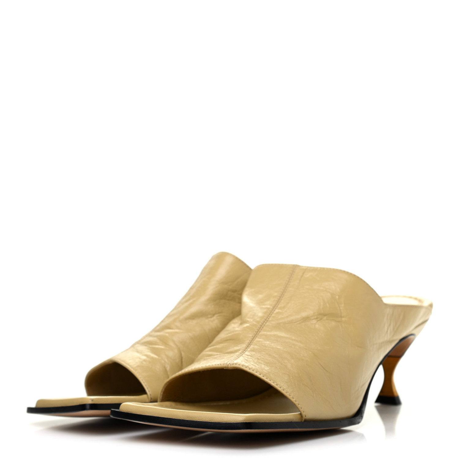 Bottega Veneta Padded Leather Sandals in Tapioca | FWRD