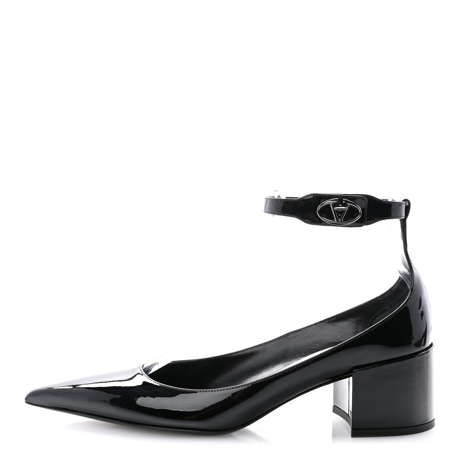 VALENTINO GARAVANI ◆ Vlogo Lockette Patent Leather Pumps VALENTINO GARAVANI Lockette patent-leather pumps | NET-A-PORTER