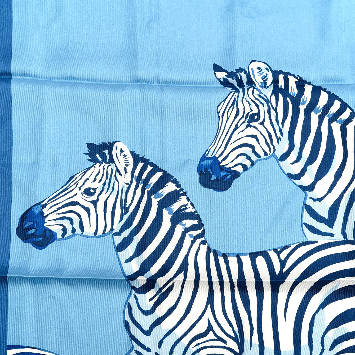HERMES Silk Les Zebres II Scarf 90 700743 | FASHIONPHILE