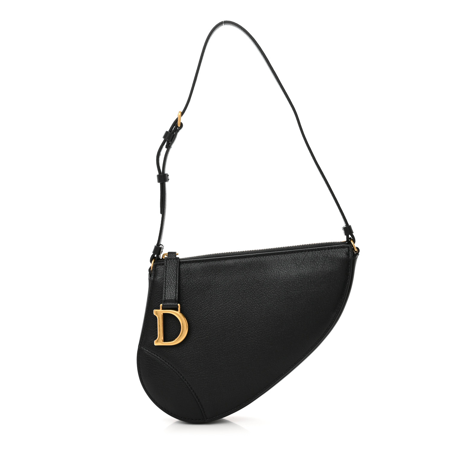 Dior ディオール Saddle ポーチ ロデオ CHRISTIAN DIOR Goatskin Saddle Rodeo Pouch Black 1411731