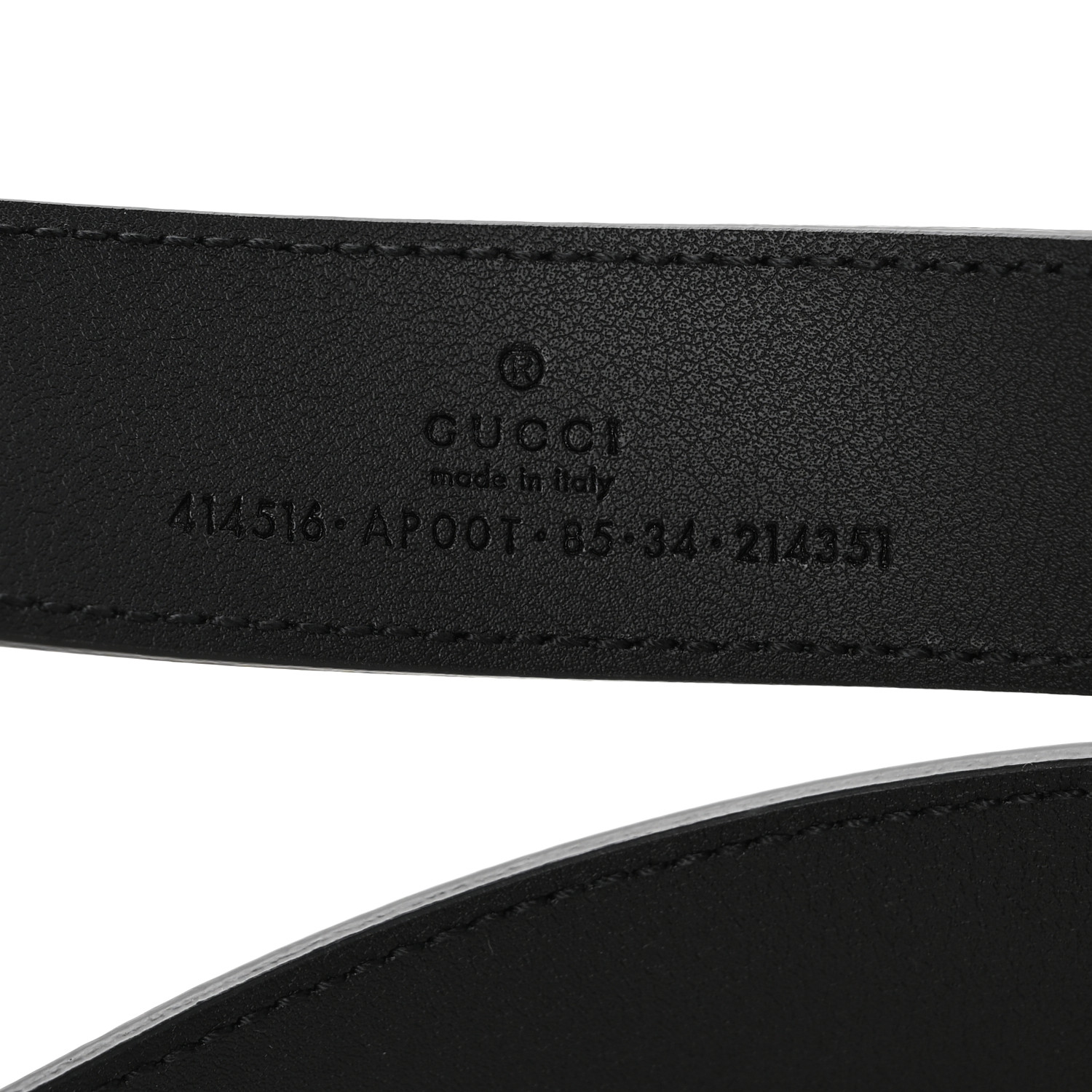 D&G ブラック ベルト 85/34 GUCCI Calfskin Double G 30mm Belt 85 34 Black 1683925