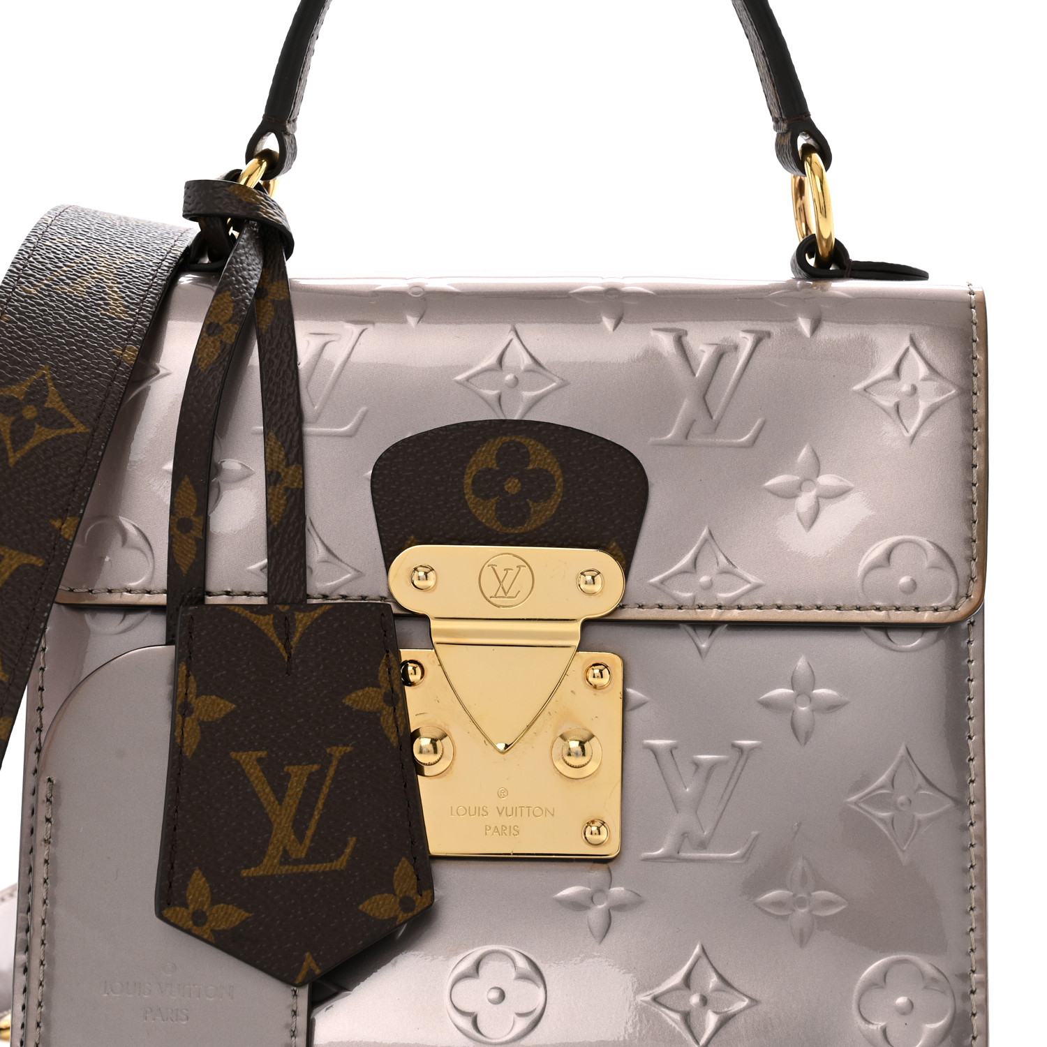 【Louis Vuitton】LV Vernis Wiltshire【ランク:A】 LOUIS VUITTON Vernis Monogram Spring Street Taupe Metallise