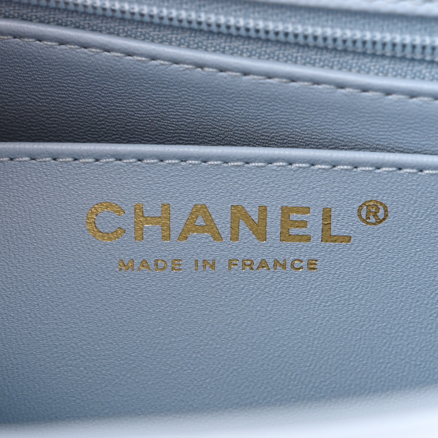 CHANEL Caviar Quilted Retro Twist Top Handle Flap Light Grey