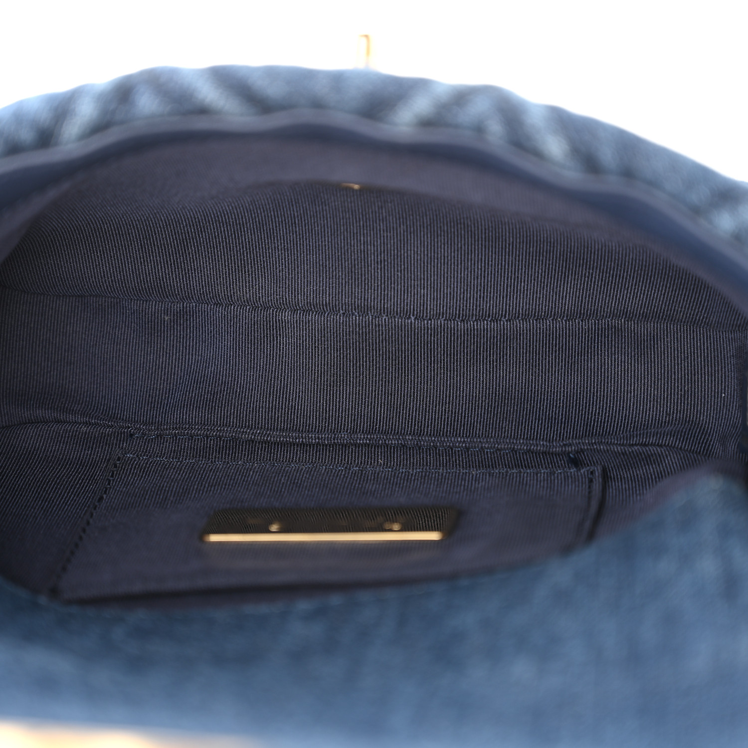 CHANEL Denim Quilted Chanel 19 Waist Bag Blue 1684197