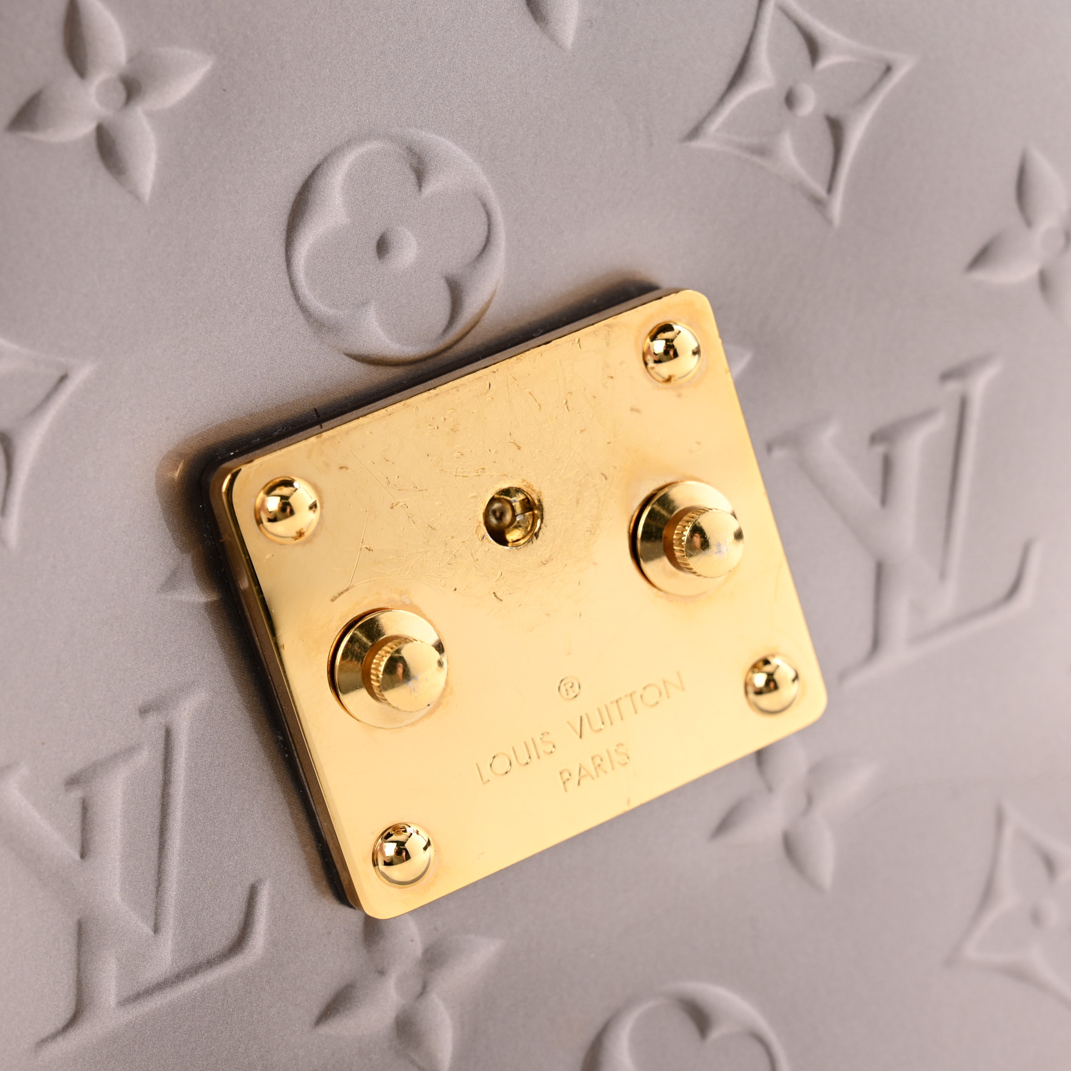 小物 LOUISVUITTON MON OGRAMU VERNIS LOUIS VUITTON Vernis Monogram Spring Street Taupe Metallise