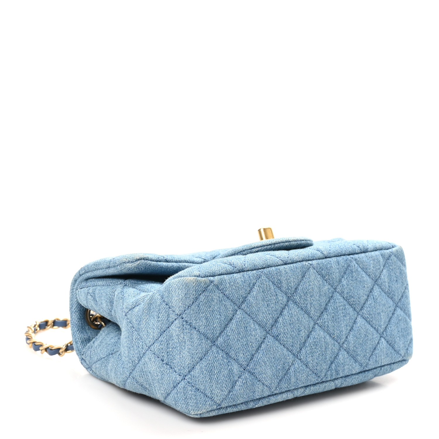 CHANEL150ML daishin CHANEL Denim Quilted Chanel 19 Waist Bag Blue 1684197